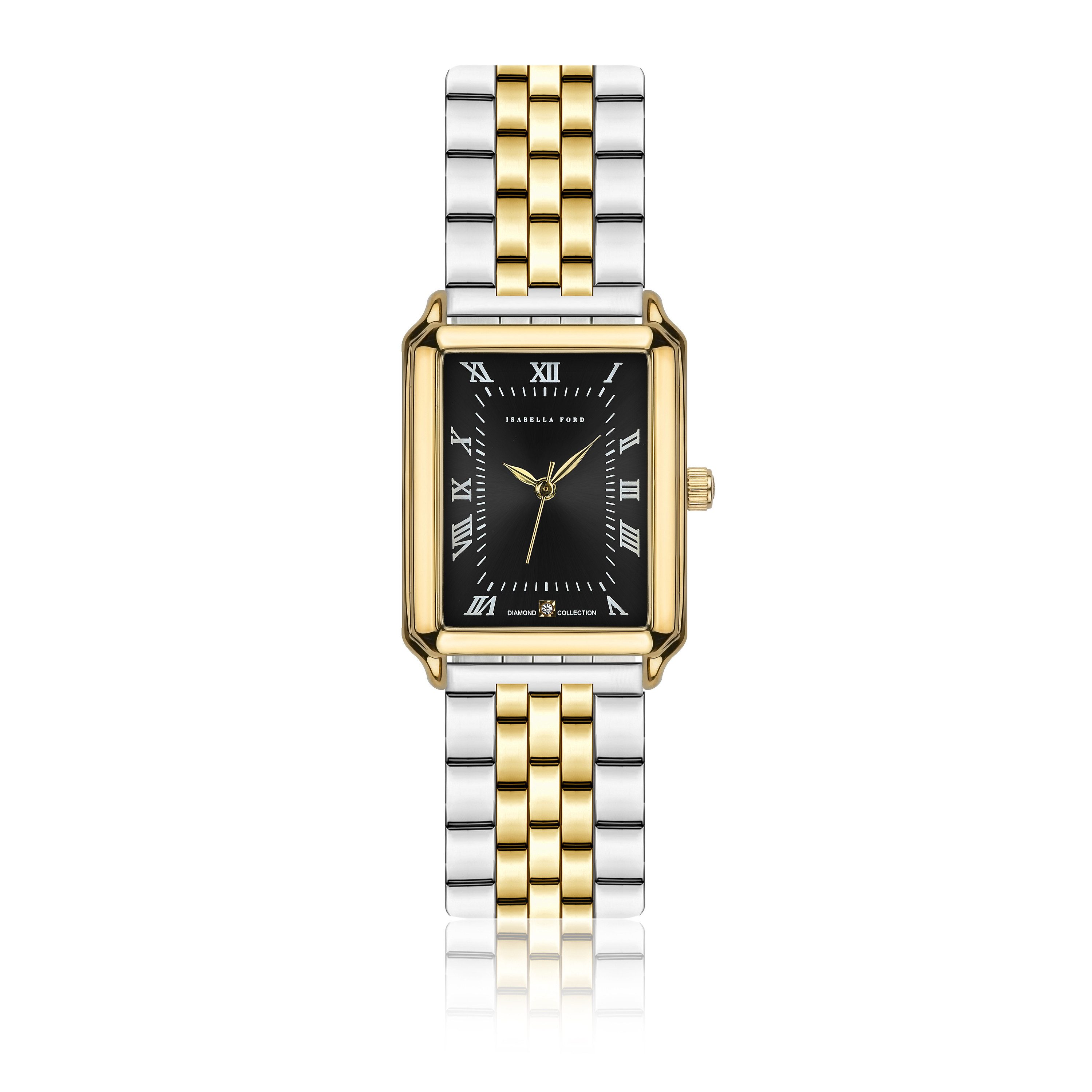 ISABELLA FORD Quarzuhr FG2-B278G Elene Gold&Silver Link