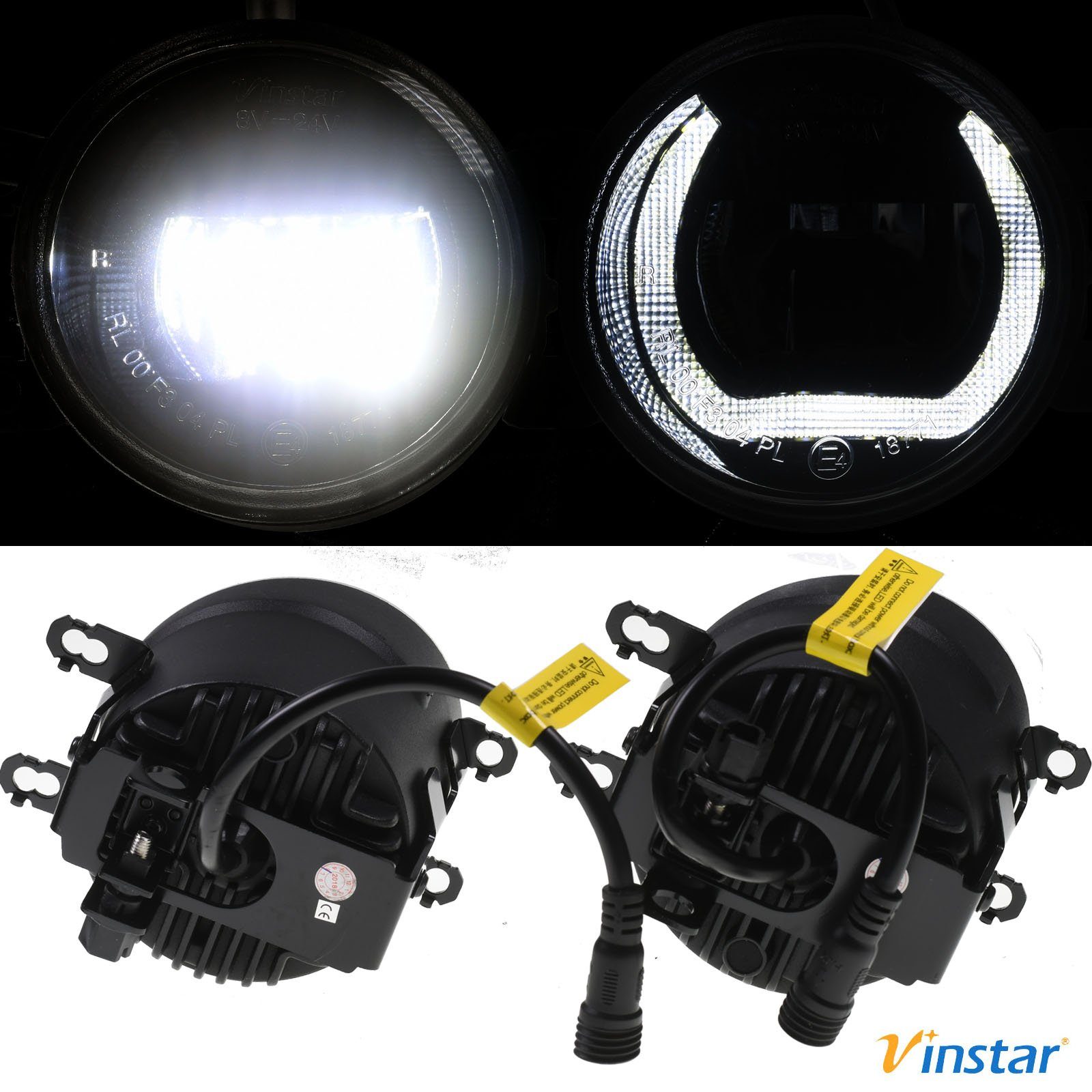 Vinstar KFZ-Ersatzleuchte LED NEBELSCHEINWERFER + TAGFAHRLICHT für Toyota, kompatibel mit: Toyota AURIS AVENSIS YARIS RAV4 IQ PRIUS