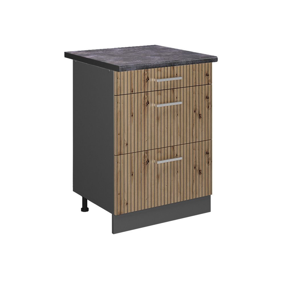 Vicco Unterschrank R-Line, Artisan-Eiche/Anthrazit, 60 cm günstig online kaufen