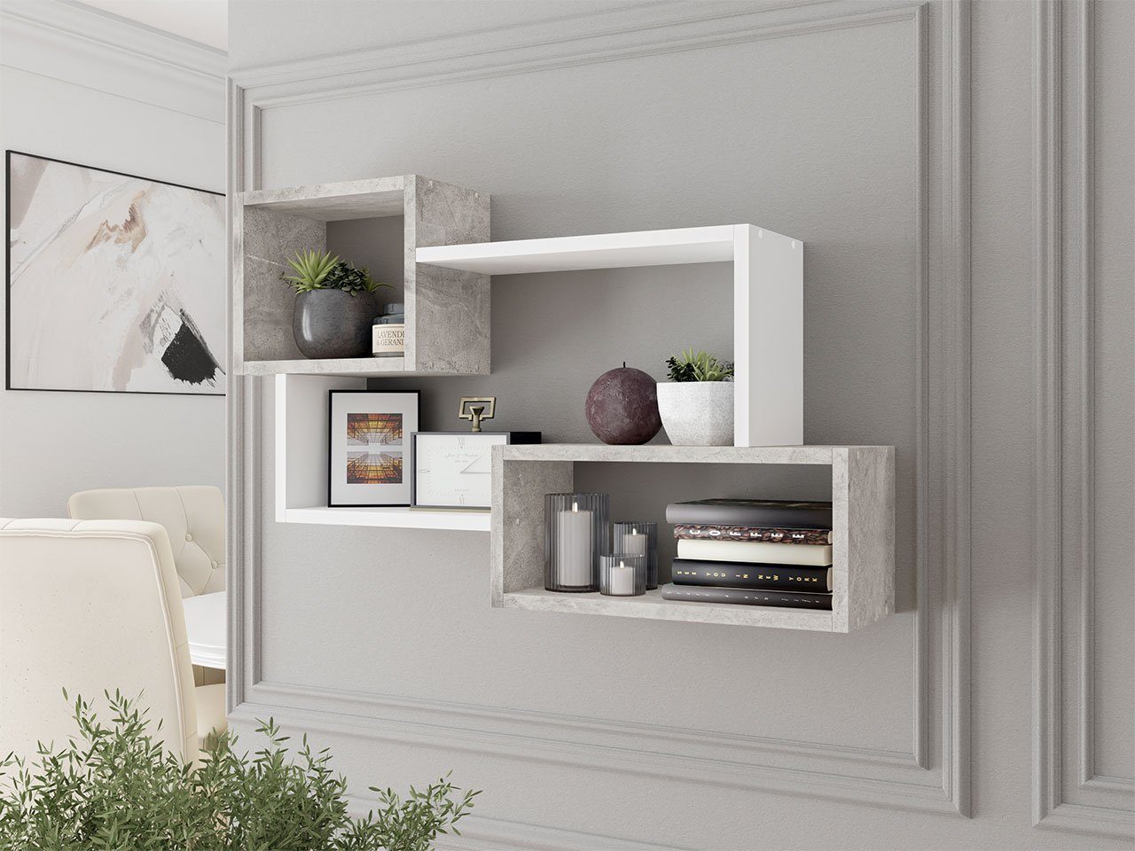 MIRJAN24 Wandregal Trio 005, 87x18x54 cm günstig online kaufen
