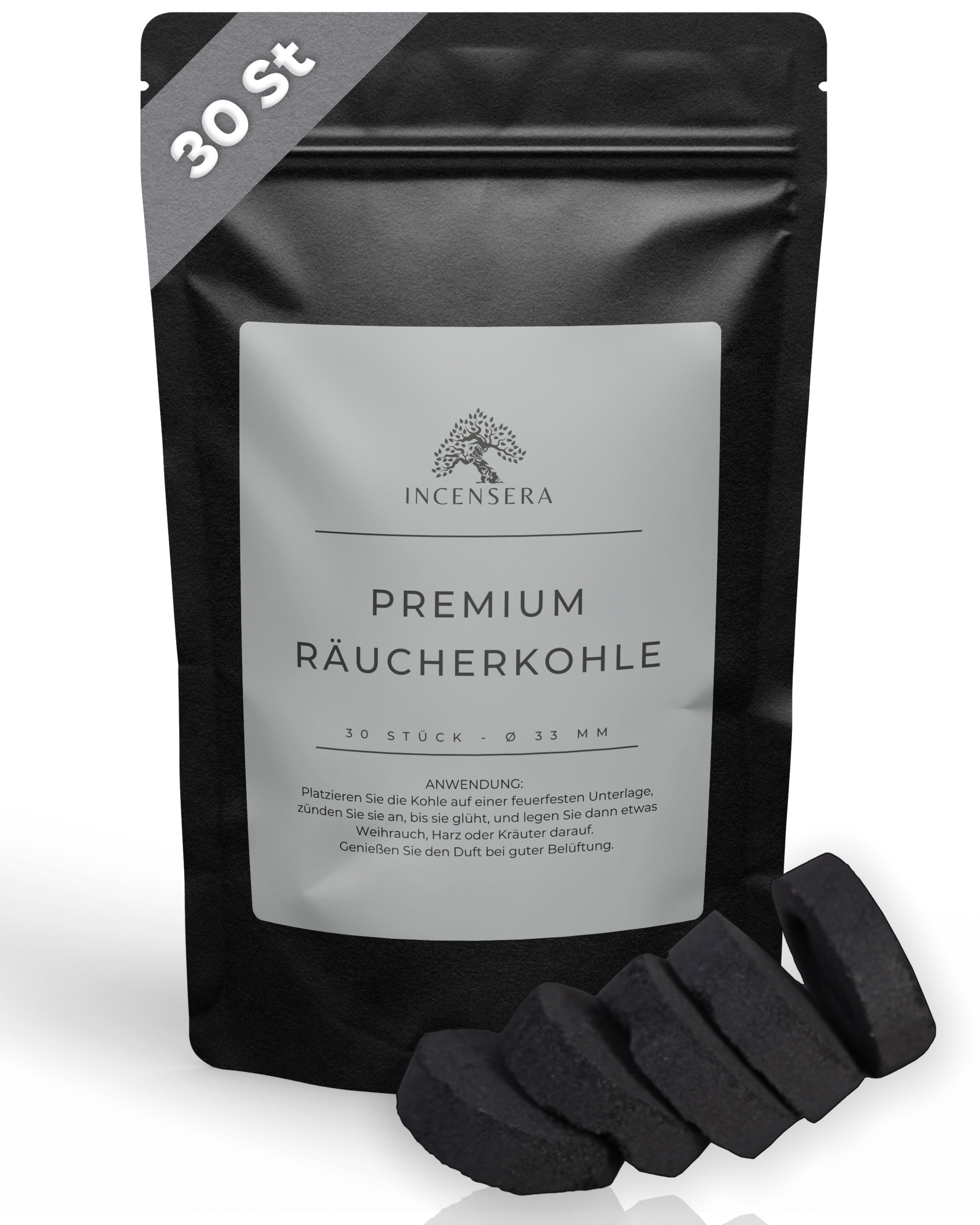 Incensera Räucherstövchen Hochwertige Räucherkohle - Räuchern, Kohletablett günstig online kaufen