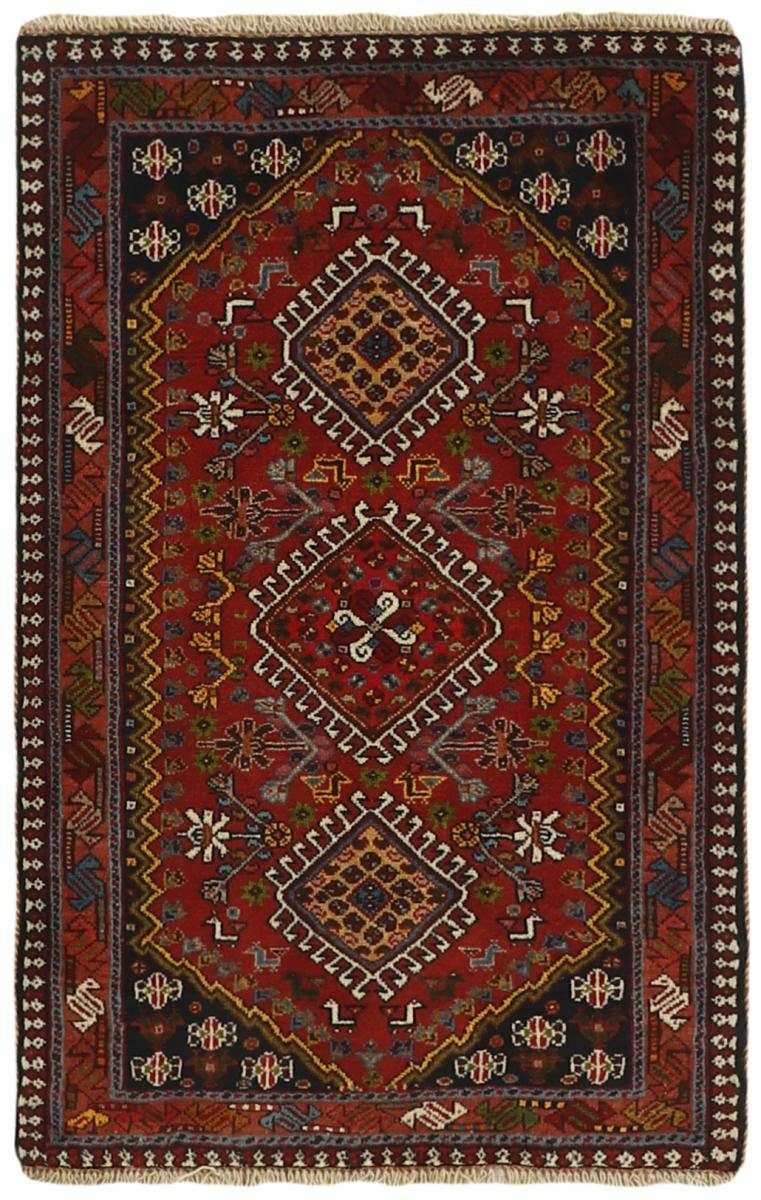 Orientteppich Yalameh 64x97 Handgeknüpfter Orientteppich / Perserteppich, Nain Trading, rechteckig, Höhe: 12 mm