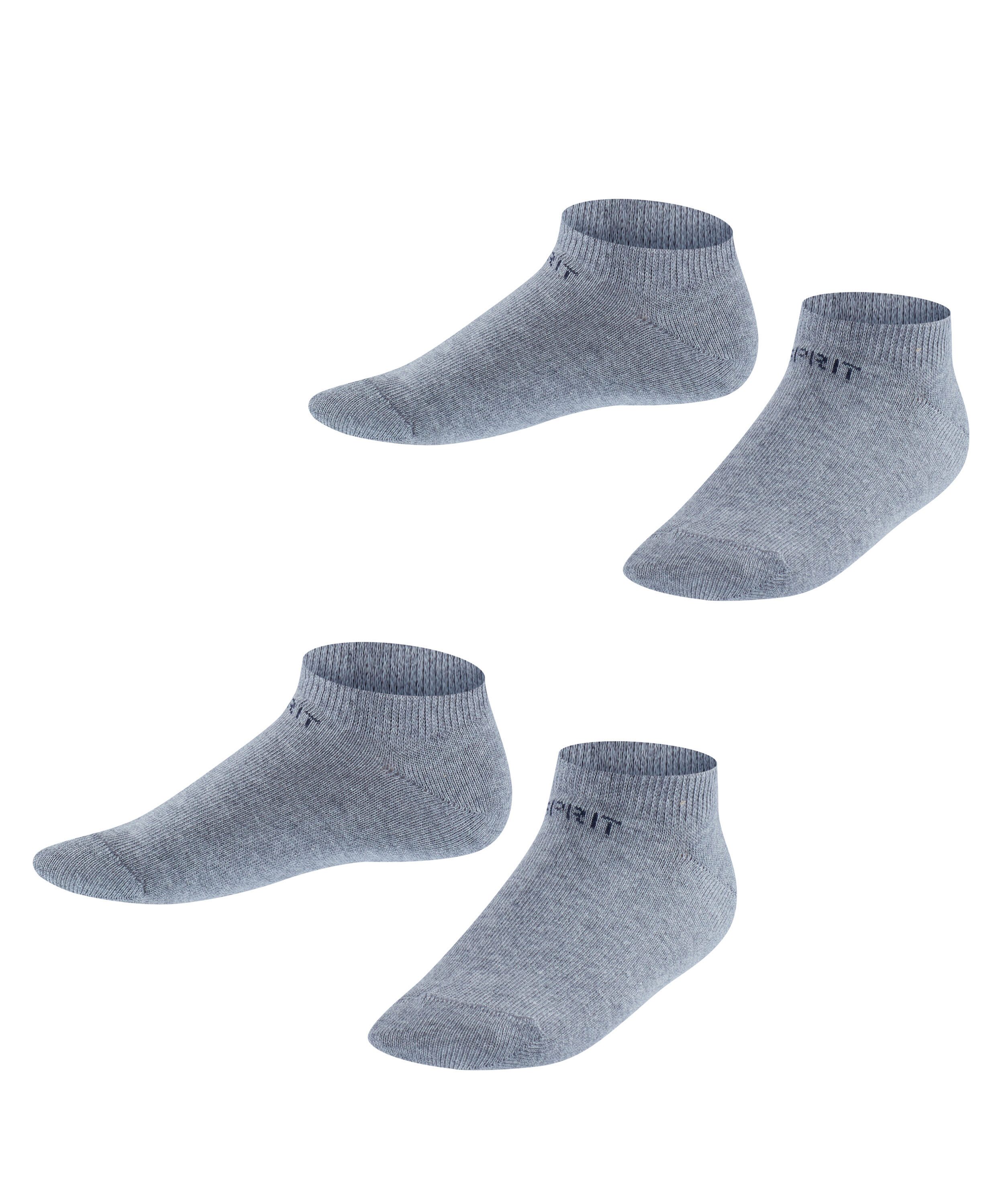 Esprit Sneakersocken Foot Logo (2 Paar) verstärkt, knöchelfrei, Cotton-Mix