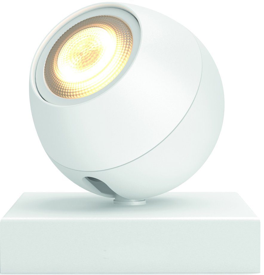 Philips Hue Buckram, Bluetooth wechselbar, per Warmweiß, Leuchtmittel Sofortige Flutlichtstrahler LED Dimmfunktion, Steuerung