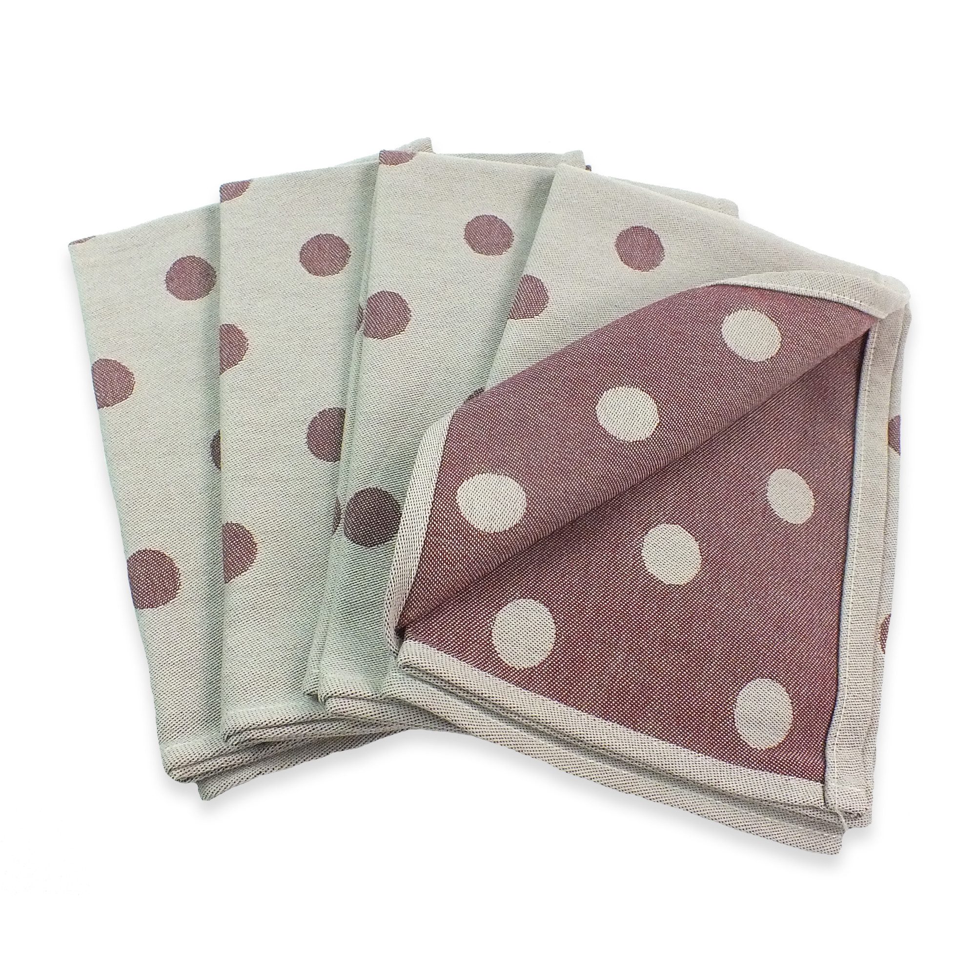 Lasa Home Geschirrtuch Spot, (Set, 4-tlg), 4er Pack Geschirrtücher (4 Stück), ca. 50 x 70 cm, Baumwolle
