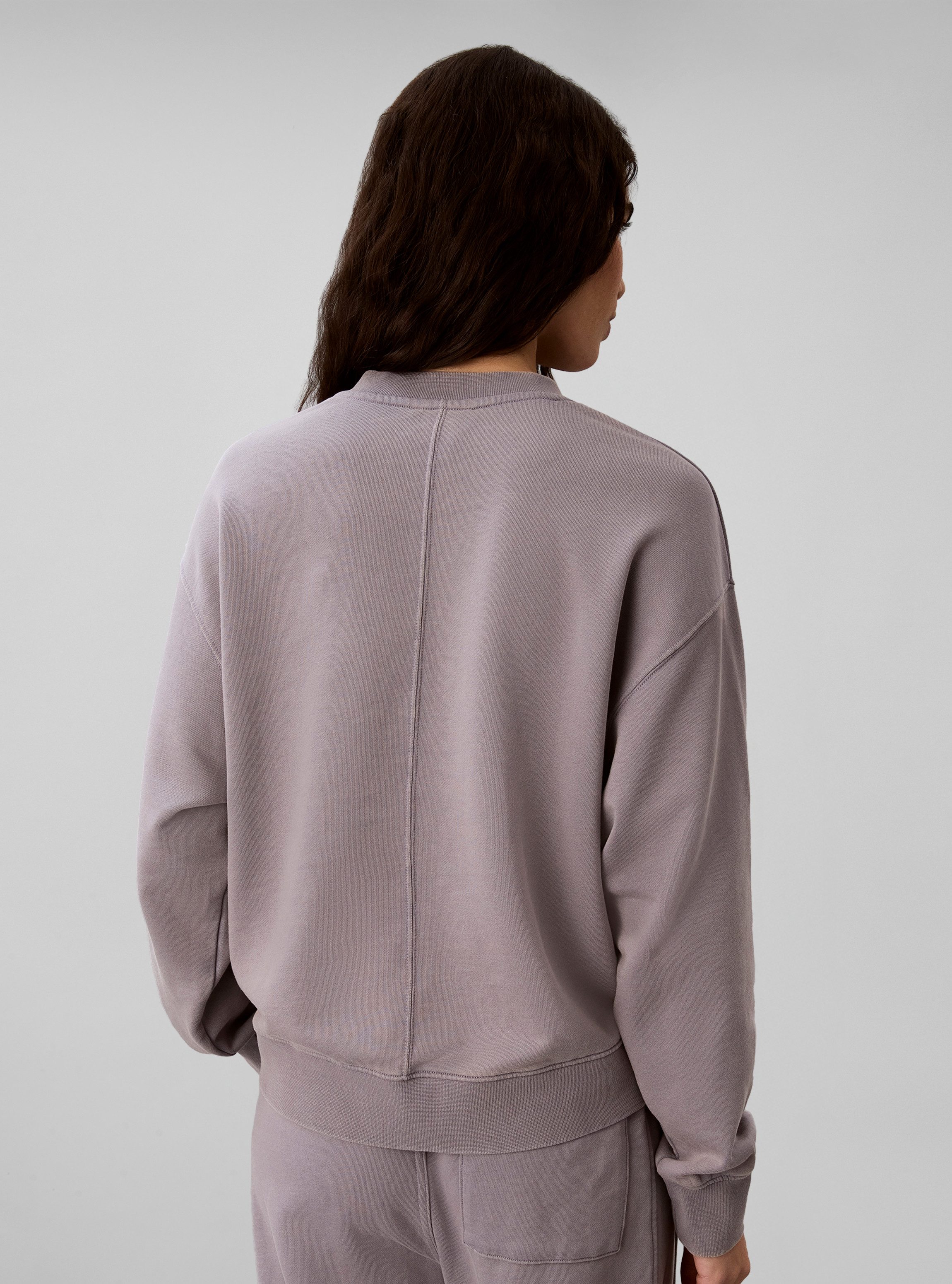 Calvin Klein Jeans Sweatshirt WOVEN LABEL TERRY V-NECK Regular fit mit V-Ausschnitt – Bild 4 von 5
