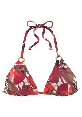 LASCANA Triangel-Bikini-Top Ava, im tropischen Design