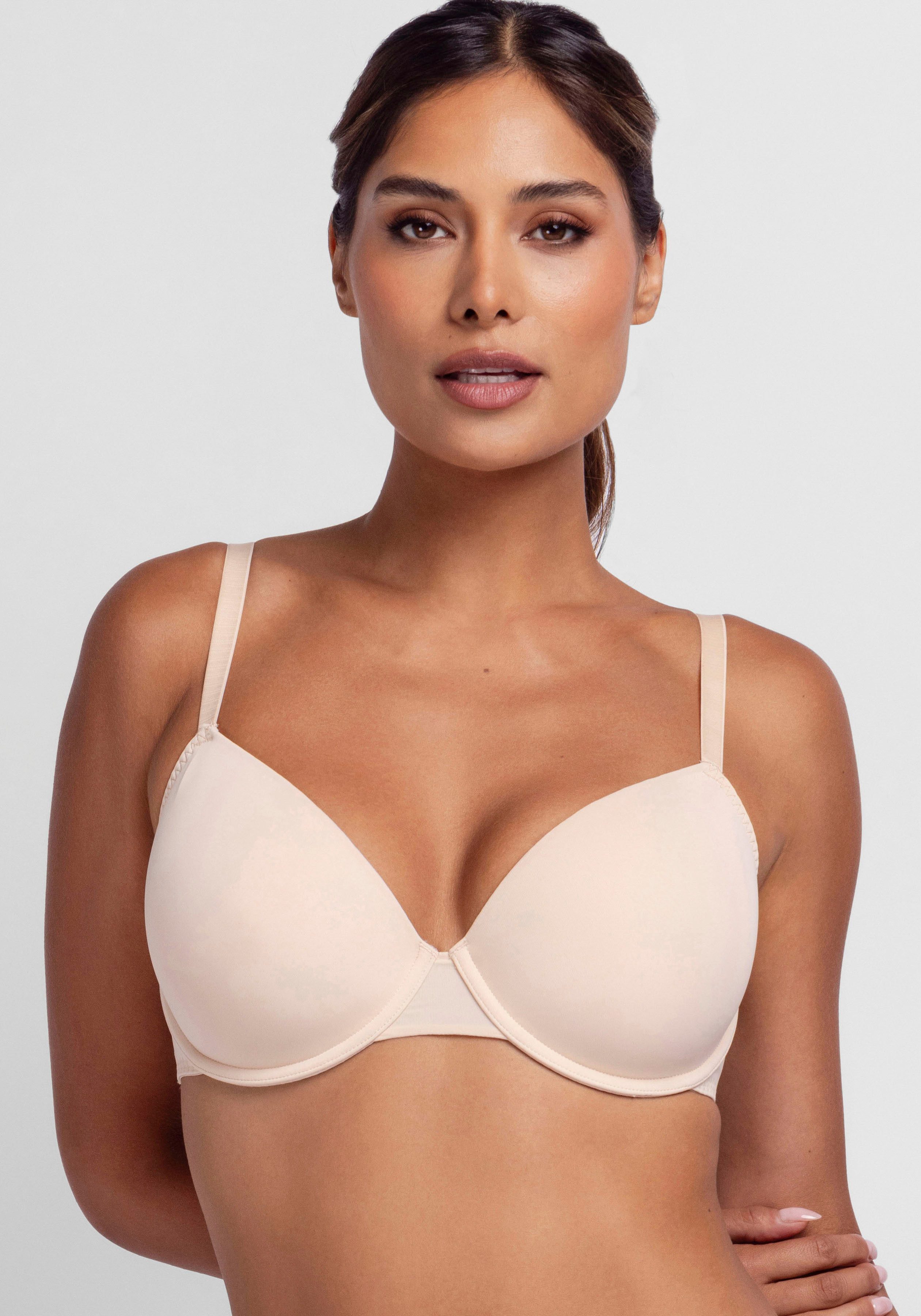 Dorina Halbschalen-BH Emersyn (2er Pack) gepolsterte Cups, stützende Bügel – Bild 3 von 5