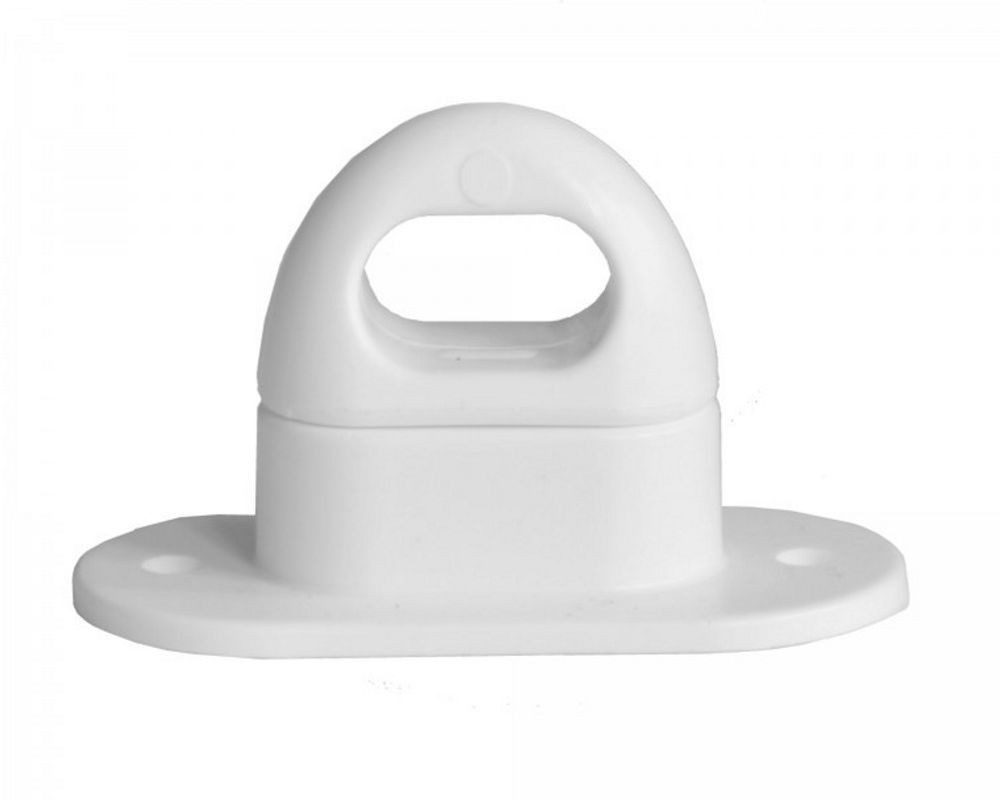 Anhänger 20 Stück Drehverschluss für Ovalösen, Kunststoff, 42x22mm, Weiss