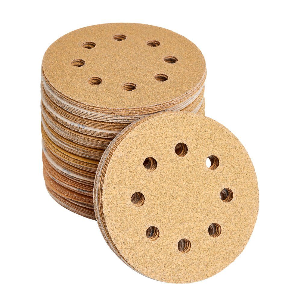 ACROMA Schleifscheibe 2x100 Stück Ø 125 mm Schleifscheiben 8 Loch Exzenters günstig online kaufen