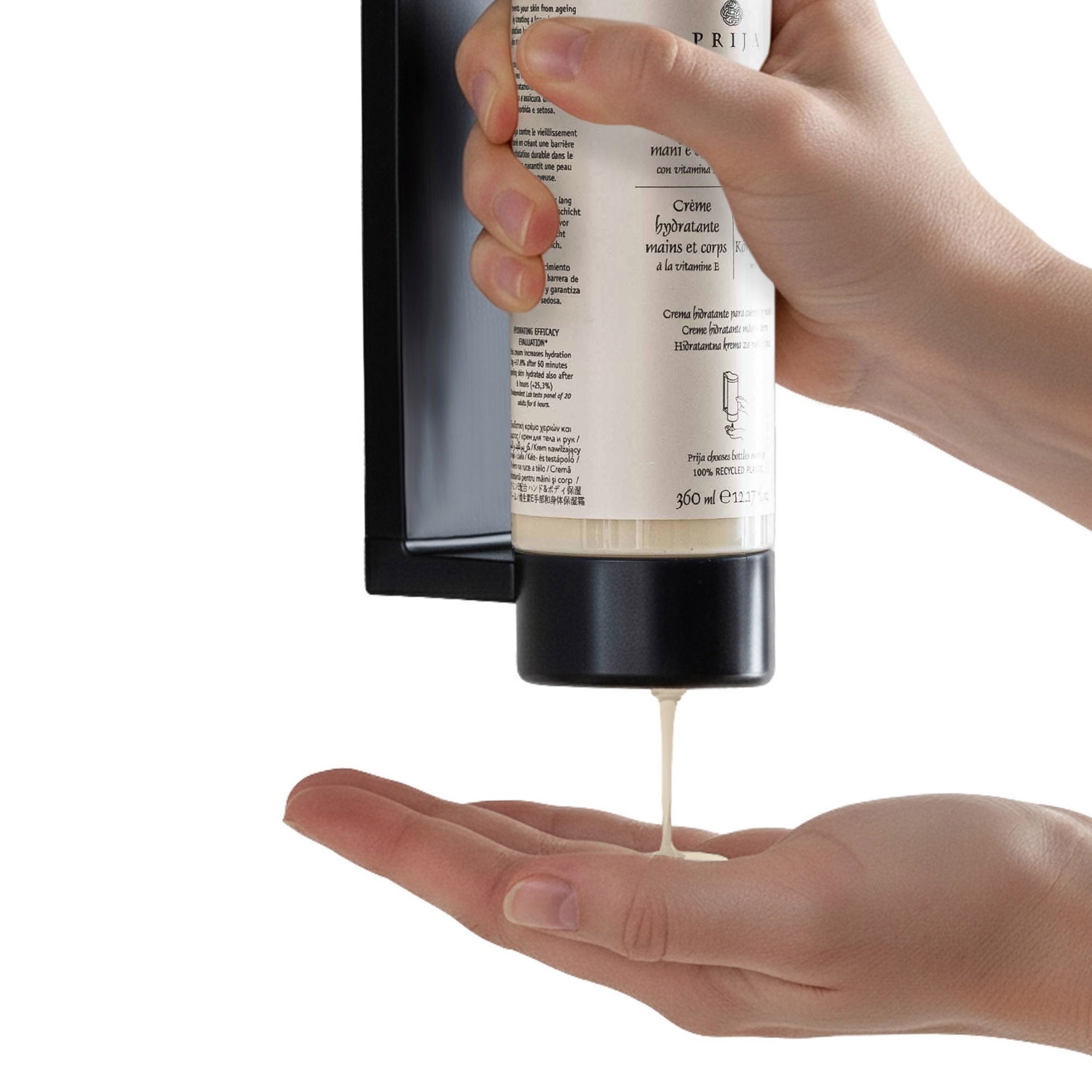 Sarcia.eu Handcreme PRIJA 2in1 Handcreme & Körperlotion mit Vitamin E, Nachfüllung, 1-tlg.