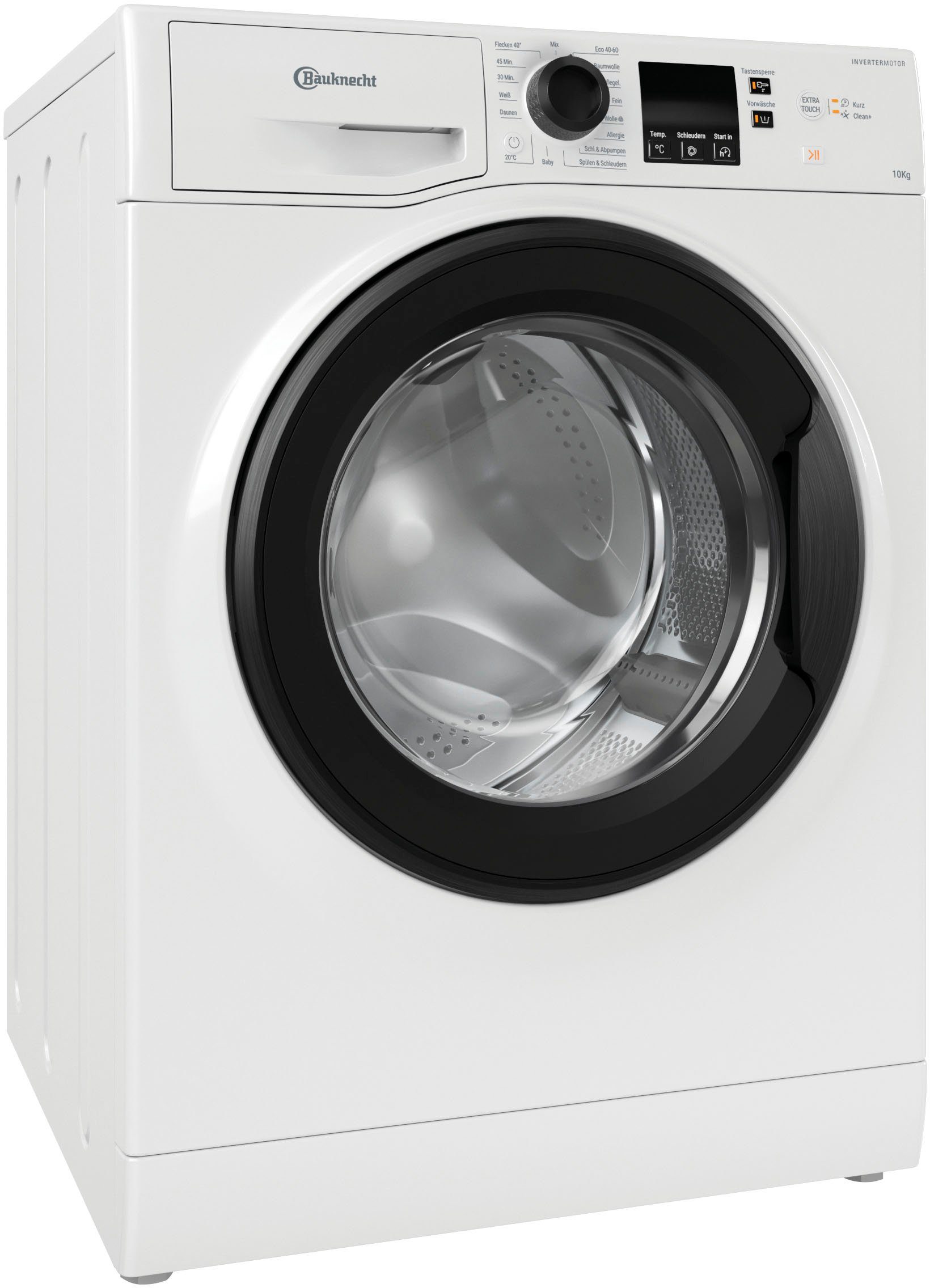 BAUKNECHT Waschmaschine BPW 1014 A, 10 kg, 1400 U/min, AutoClean – Reinigung der Trommel