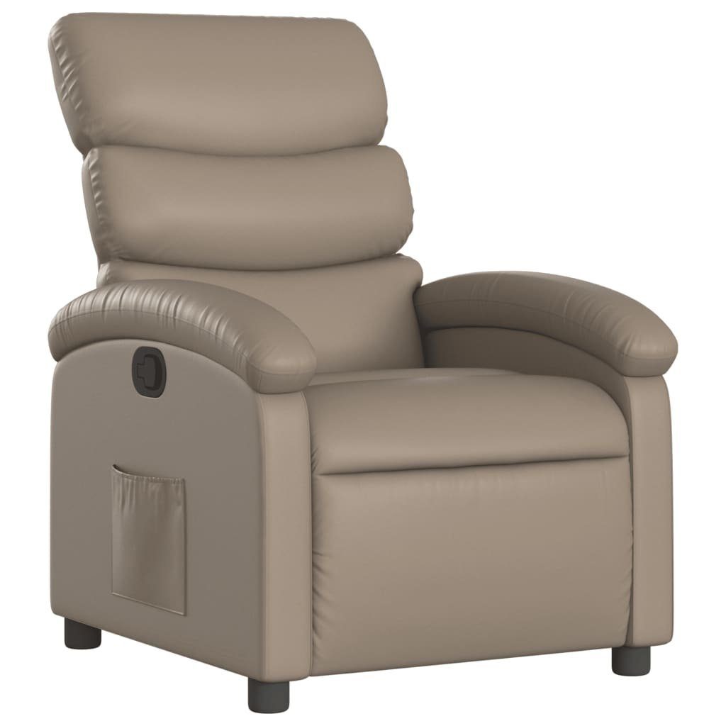 Sessel (1-St) Relaxsessel vidaXL Cappuccino-Braun Kunstleder