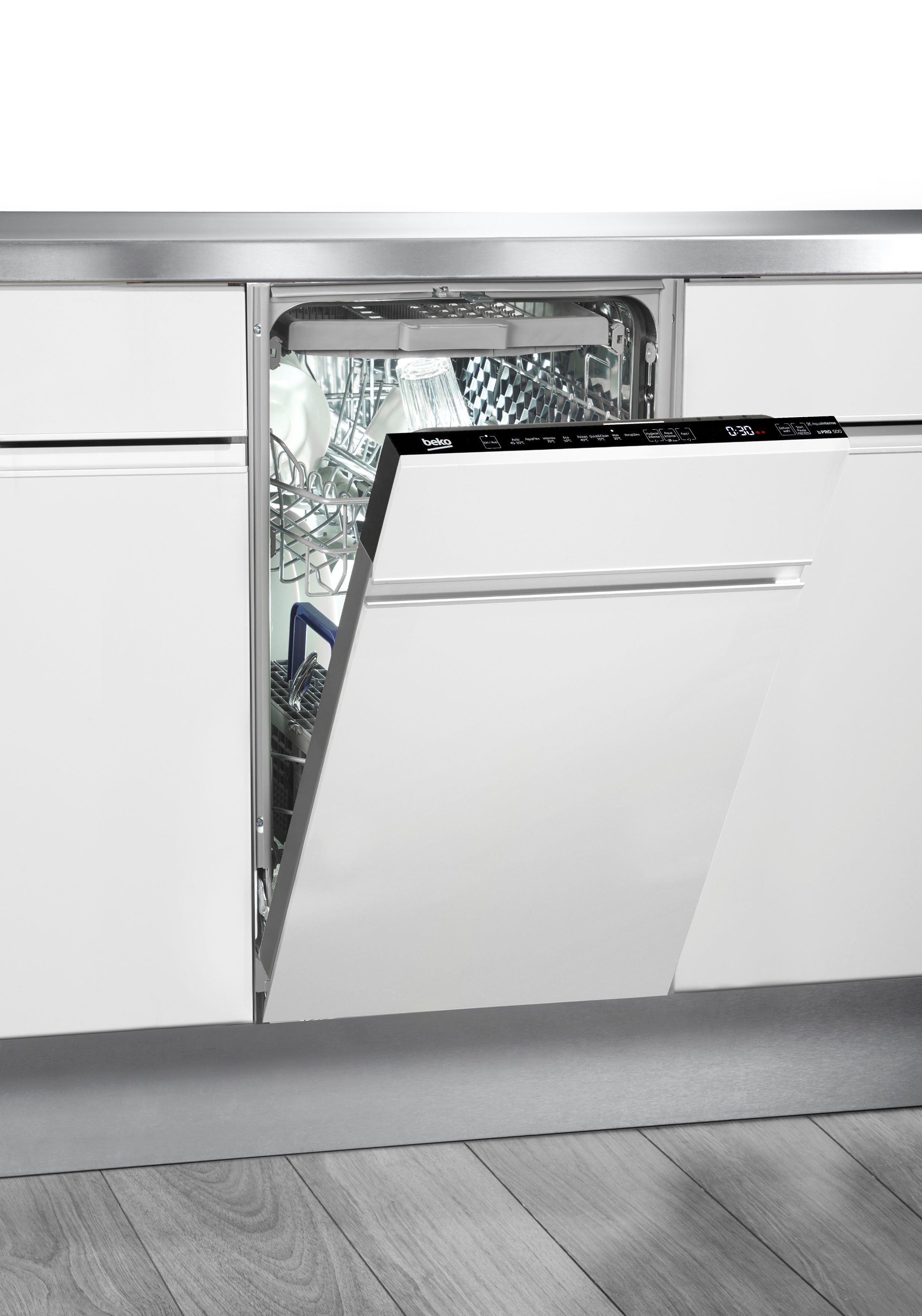 BEKO vollintegrierbarer Geschirrspüler BDIS38040Q 7681301635, 10 Maßgedecke, SelfDry