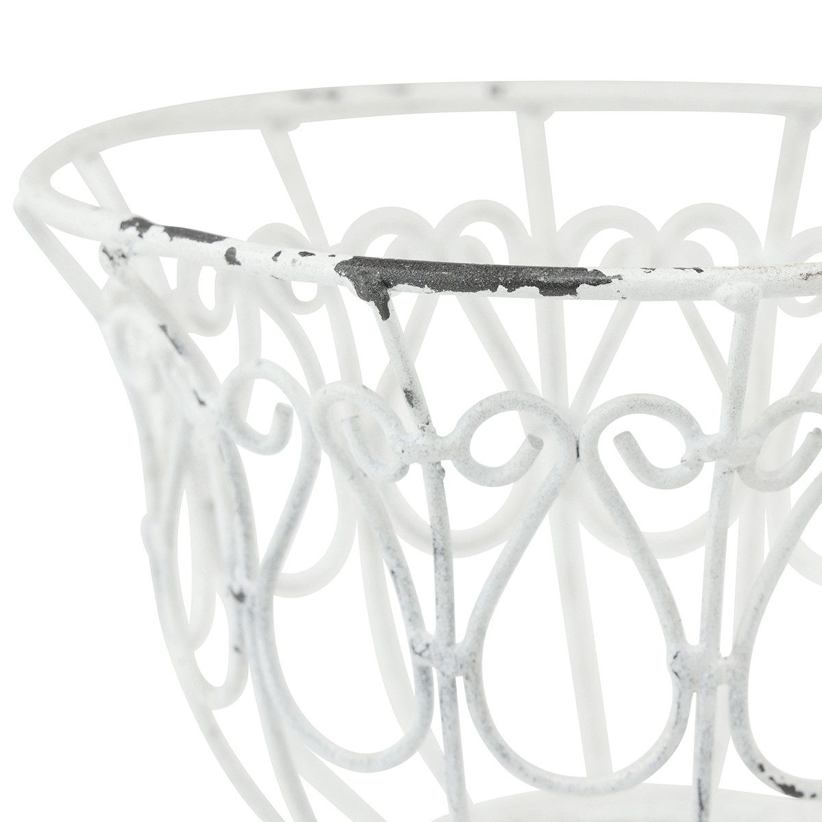Viana Gartenfigur Shabby Chic Pflanztopf Metall günstig online kaufen