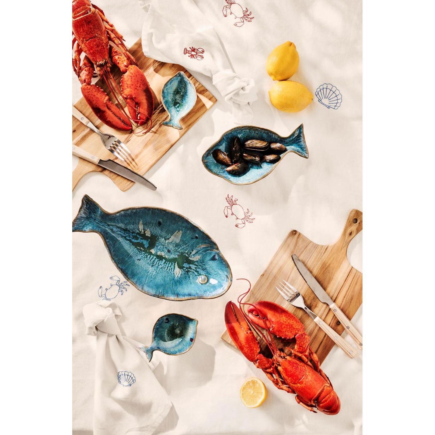 Ib Laursen Stoffserviette Ib Laursen Stoffserviette Atlantis Krabbe (40x40cm)