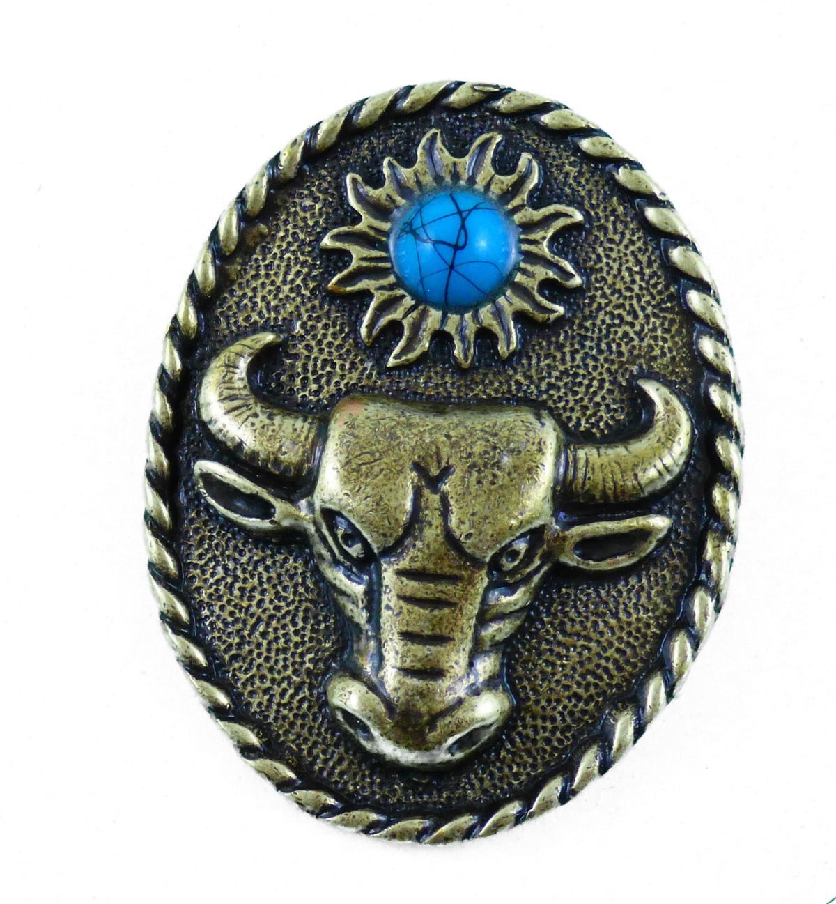 Anstecknadel Anstecker Pin Anstecknadel Büffel Bison Kuh Bulle Western Country