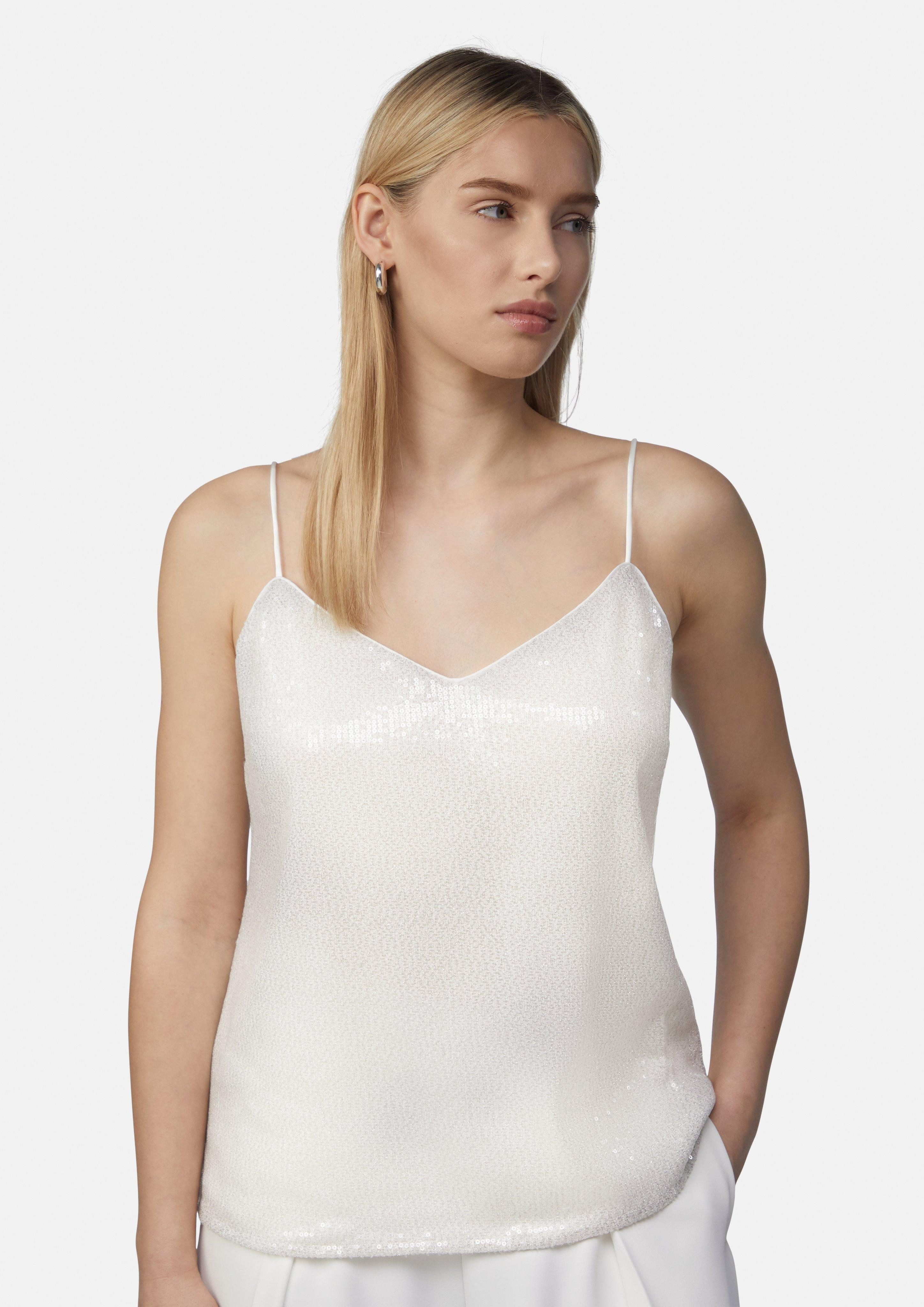 Comma Blusentop Festives Top mit Pailletten günstig online kaufen