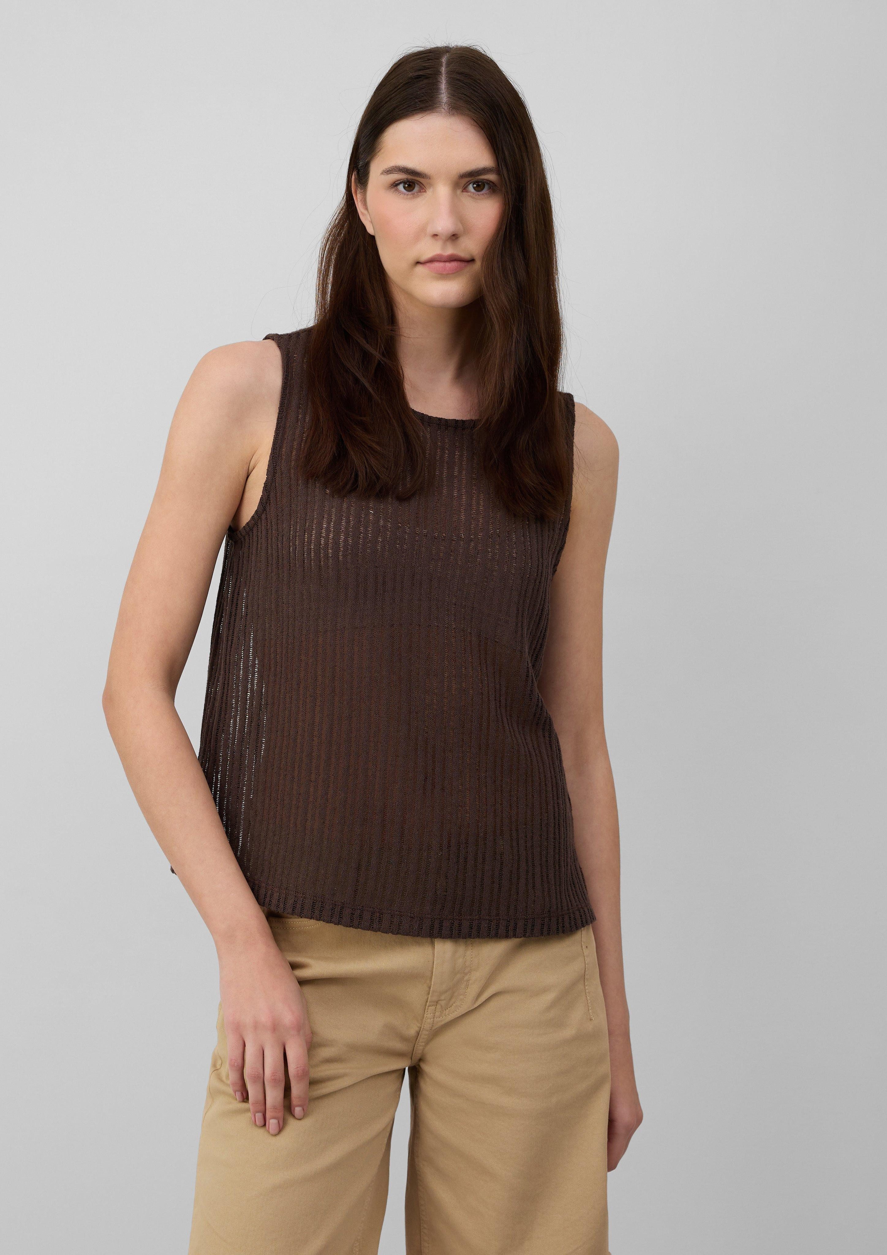 s.Oliver Kurzarmshirt Transparentes Jersey-Top mit Rundhalsausschnitt günstig online kaufen