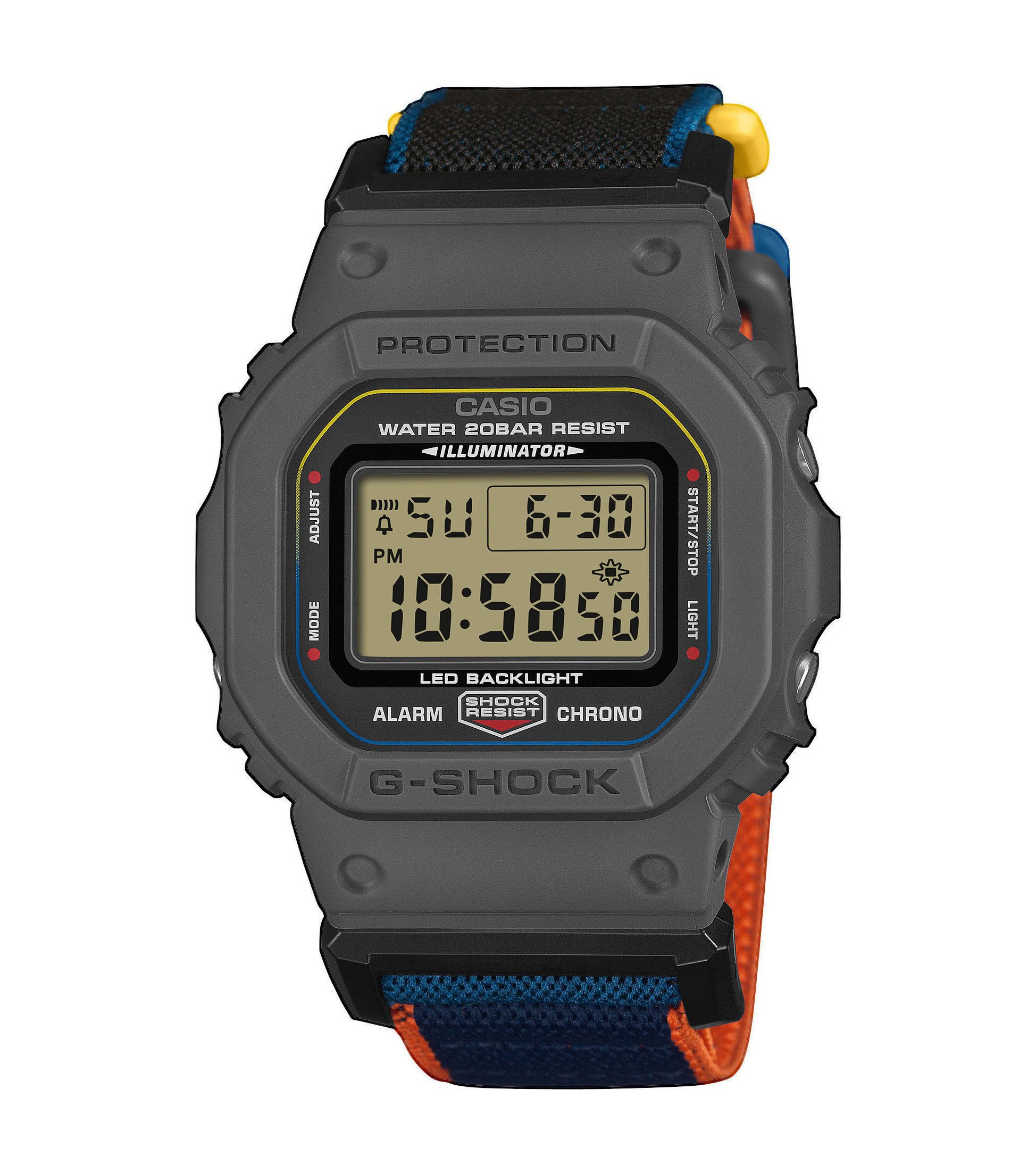 CASIO G-SHOCK Chronograph DW-5600MNC-8A2ER, Quarzuhr, Armbanduhr, Herrenuhr, digital, automatischer Kalender