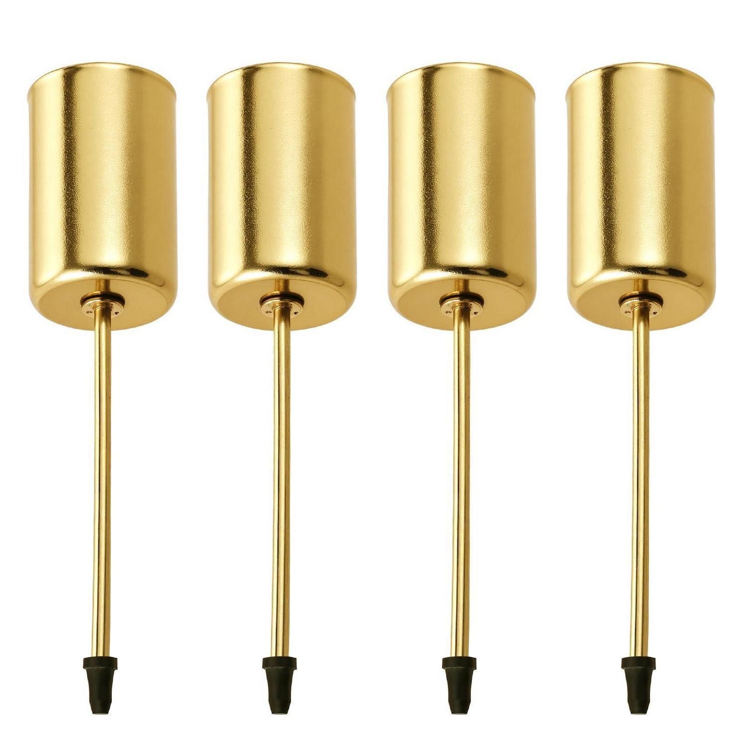 LuxusKollektion Adventsleuchter Kerzenhalter Adventskranz 4er Set Gold