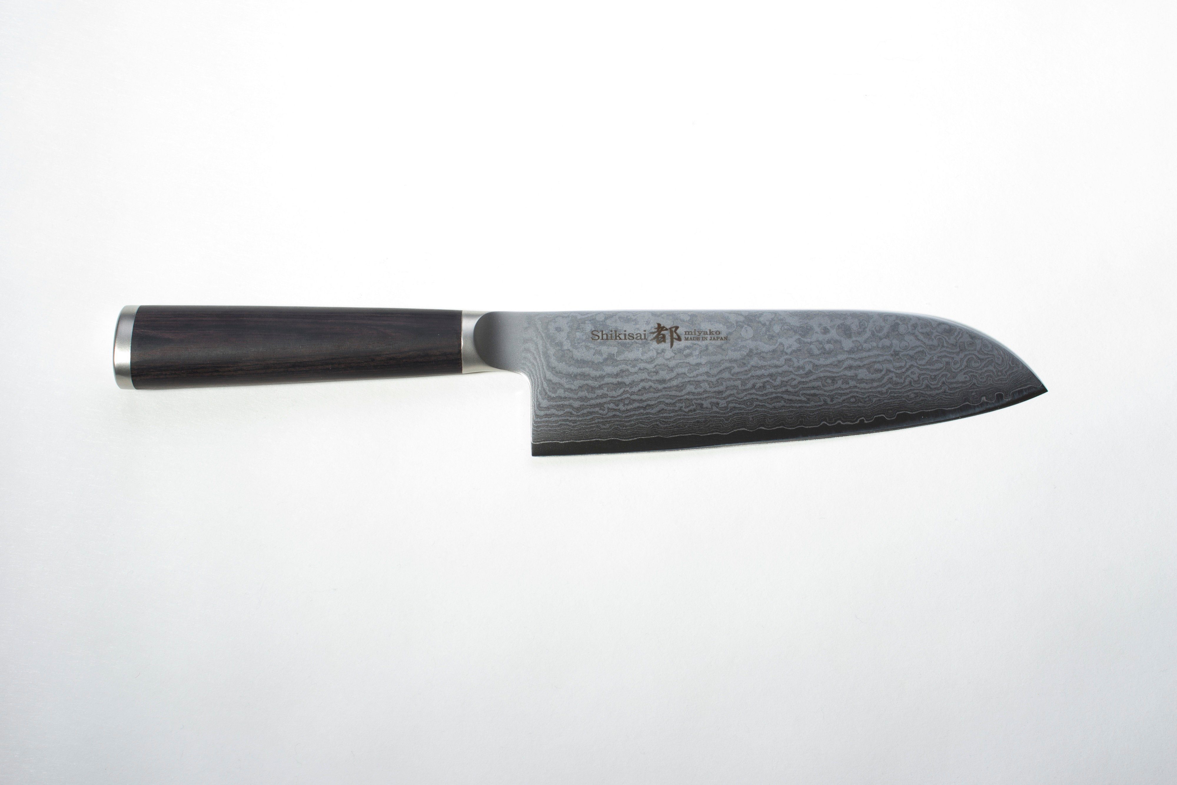 Kochmesser Shizu Hamono Profi Santoku Japan Messer 16,5 cm Damastmesser
