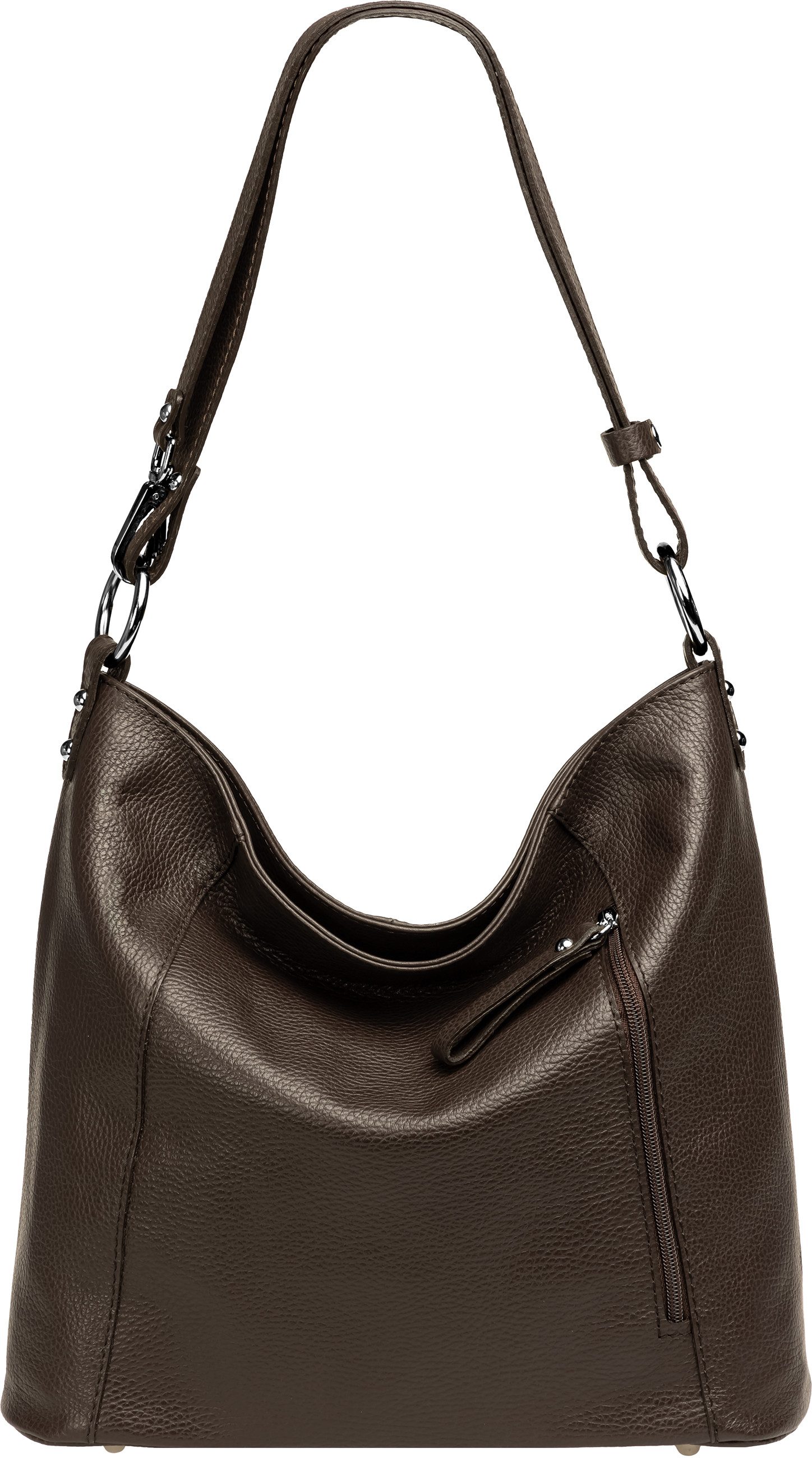 Schultertasche 2-in-1 Leder Umhängetasche Damen Tasche -PREMIUM LINE - Modell No.806