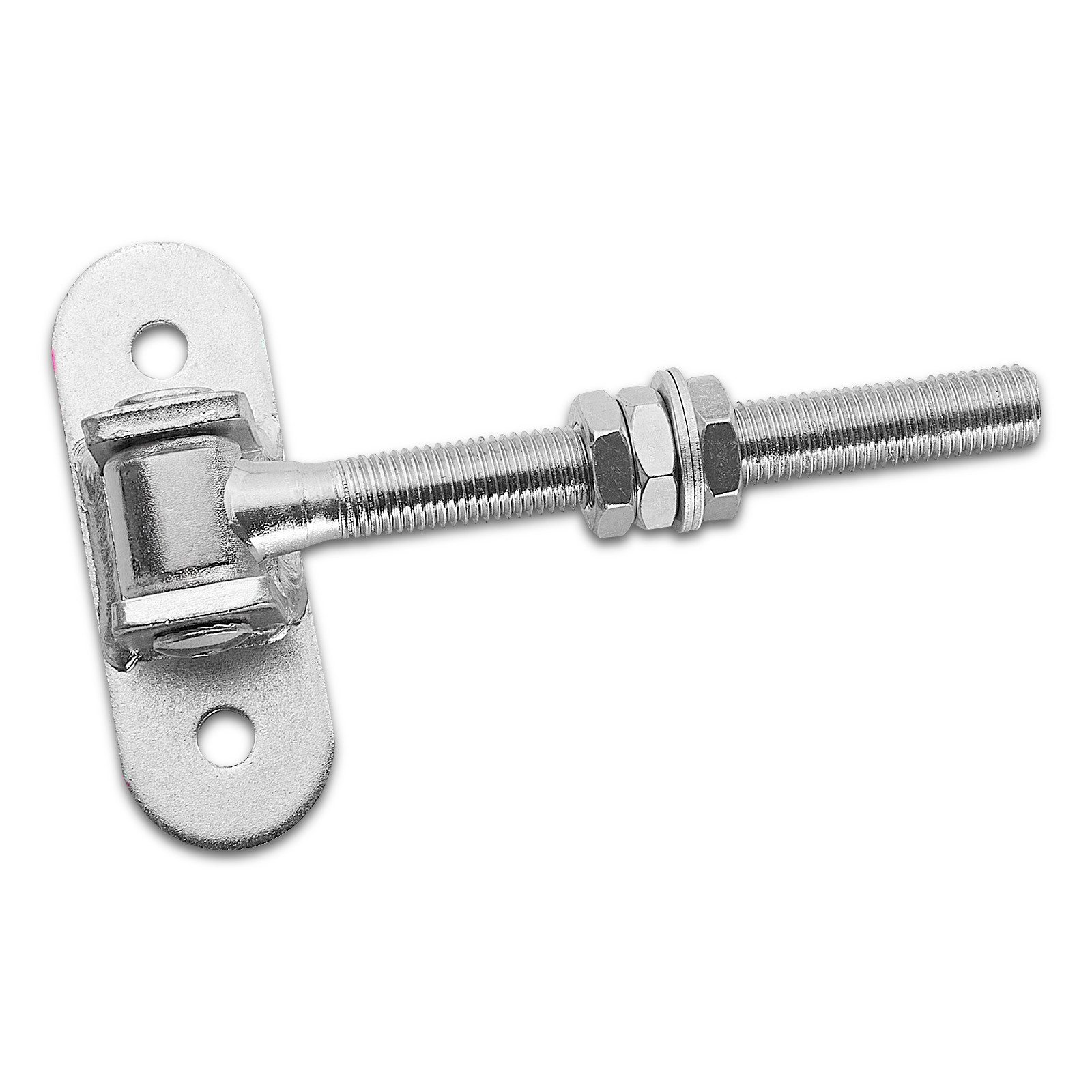 SO-TECH® Torbeschlag Torangel 190 mm mit Befestigungsplatte M16 verstellbar Torbe (1 St), verstellbar, Torband Konstruktionsscharnier
