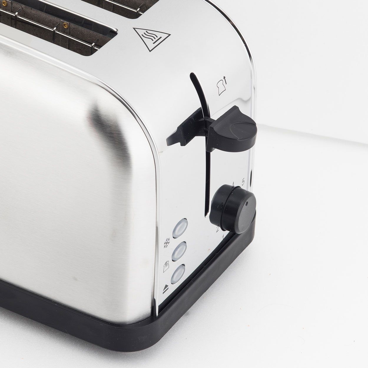 H.Koenig Toaster TOS28 Langschlitz-Toaster für 4 Scheiben Toast, 1500 W