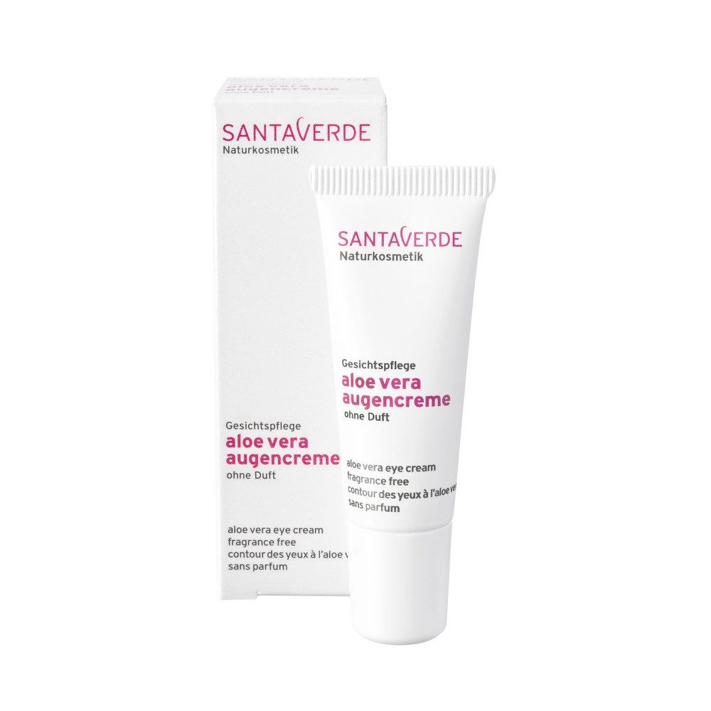 SANTAVERDE GmbH Augencreme Aloe Vera - Augencreme ohne Duft 10ml