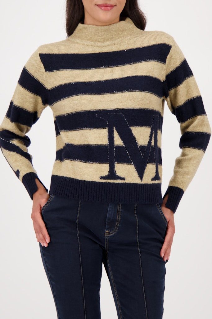 Monari Rundhalspullover 809123 Strasssteine als funkelnde Highlights günstig online kaufen