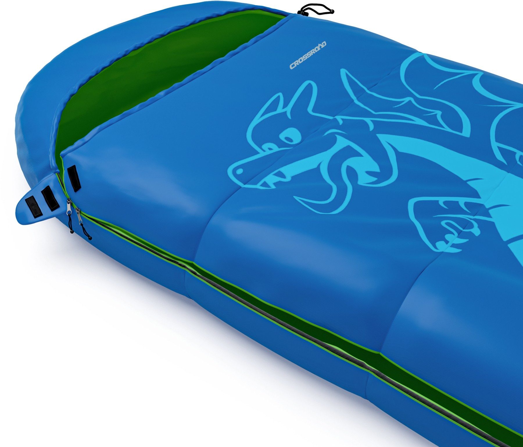Crossroad Kinderschlafsack Crossroad Outddoor Deckenschlafsack Drache Akutan Junior Schlafsack, als Decke verwendbar – Bild 3 von 5