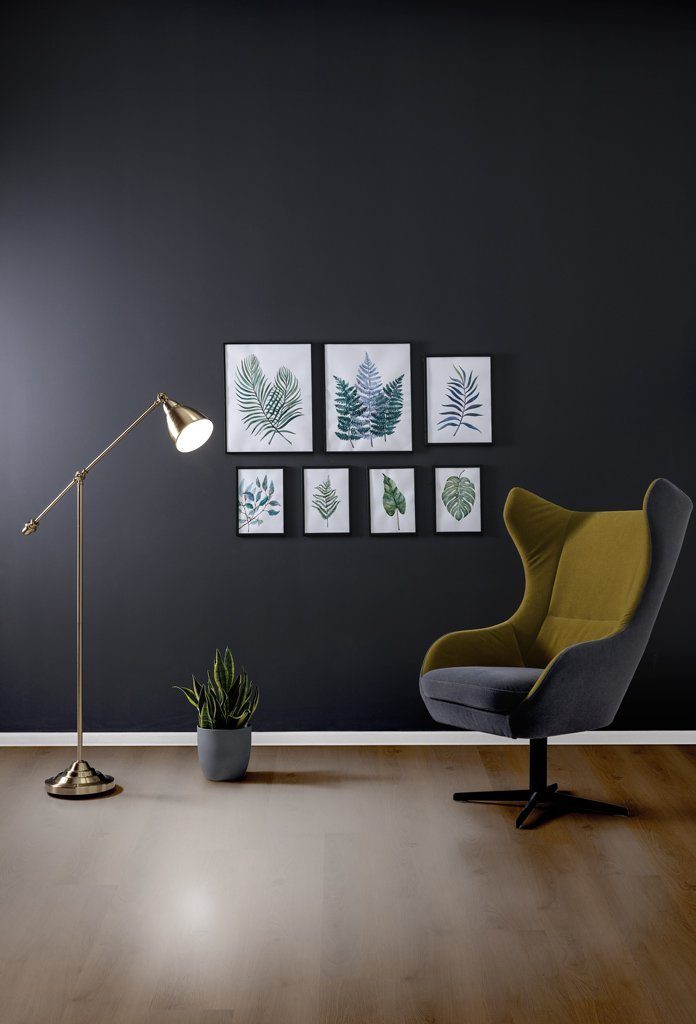 Stilewo Vinylboden Vinylboden 1 m2 Klick-Vinyl Eiche 2 in 1 inkl. Trittschalldämmung, Fußbodenheizung geeignet, extrem robuste Oberfläche, 2 in 1 Auswahl (1220m – Bild 2 von 5