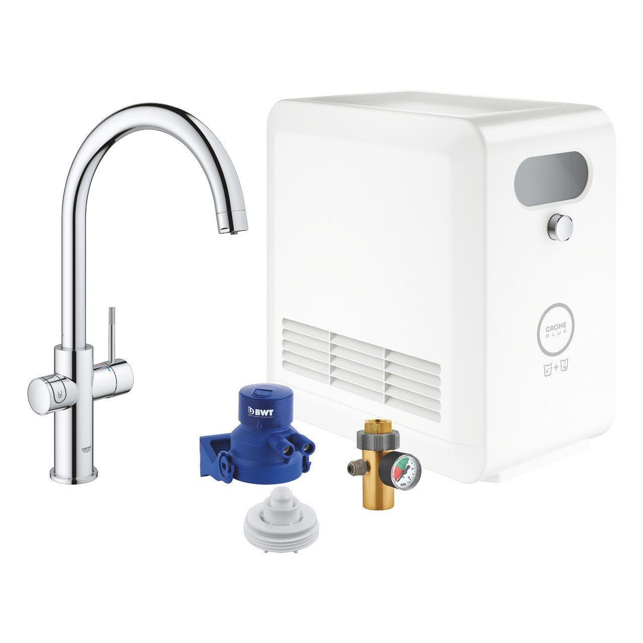 Grohe Küchenarmatur Blue Professional StarterKit, Bluetooth/WIFI, chrom (31323002)