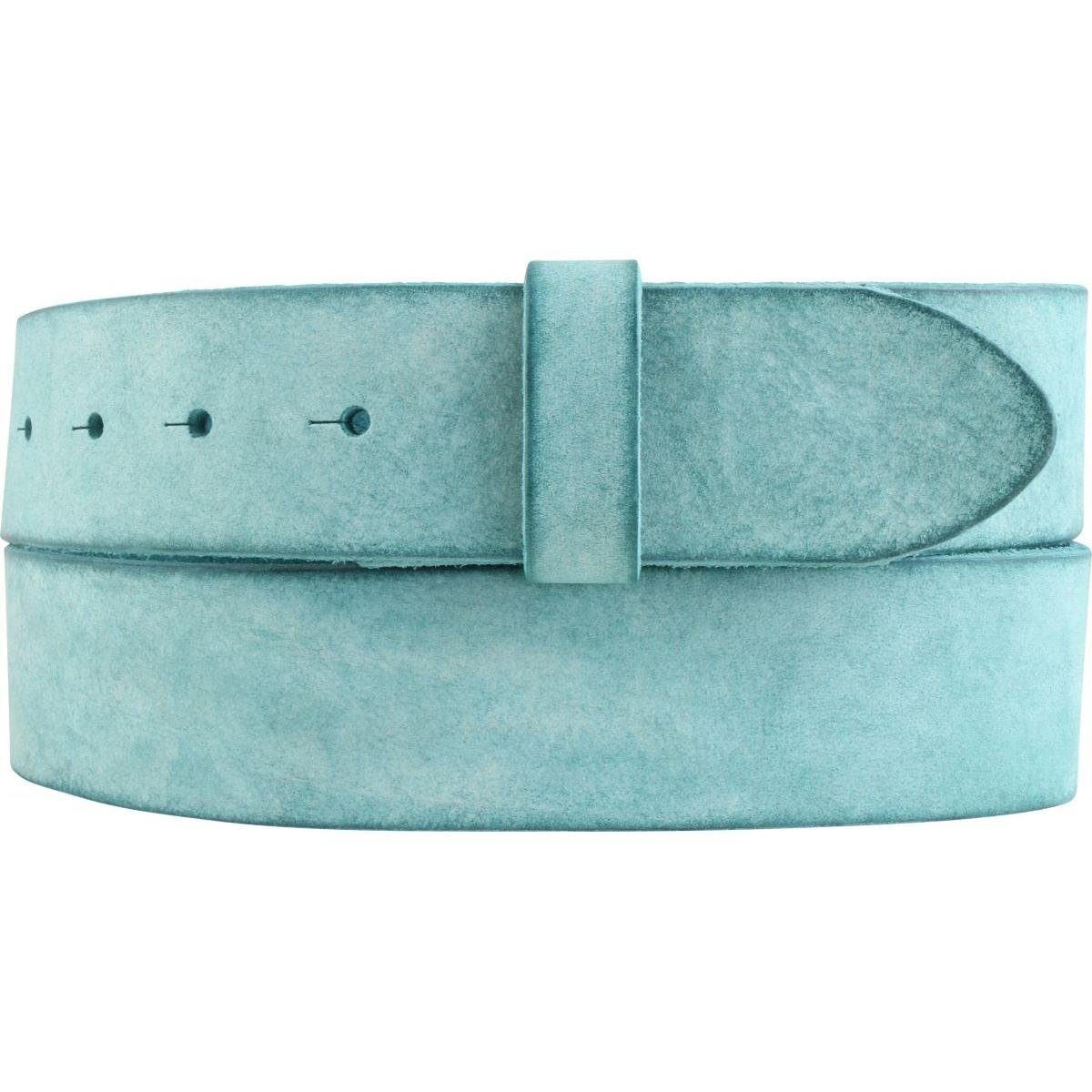 BELTINGER Ledergürtel Wechselgürtel aus weichem Vollrindleder Used-Look 4 cm - Druckknopf-Gü (1-St)
