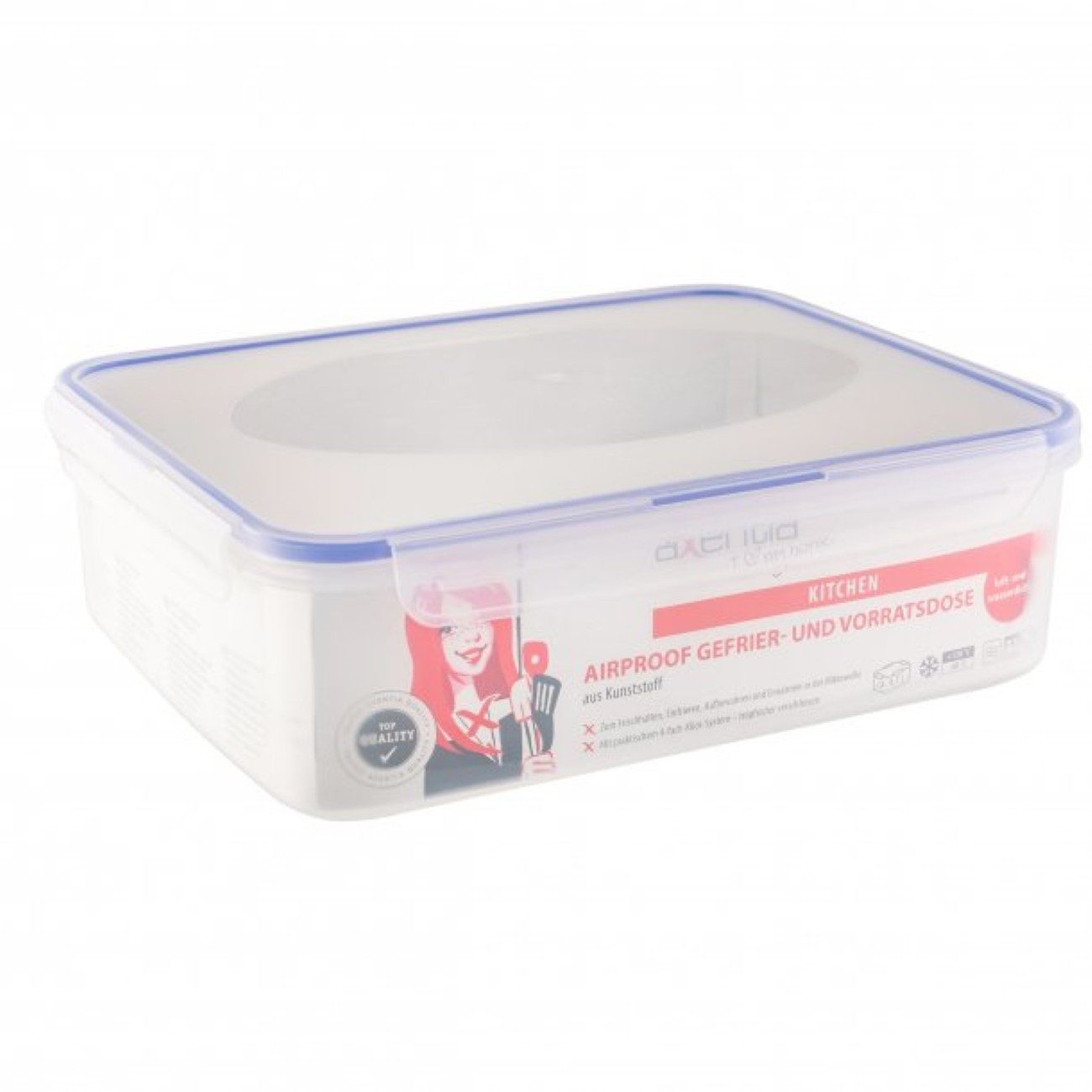 axentia Frischhaltedose mit Deckel, 4,7 L, Kunststoff, (2-tlg), luftdicht, temperaturbeständig -40 bis +120°C