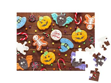 puzzleYOU Puzzle Cookies und Süßigkeiten zu Halloween, 48 Puzzleteile, puzzleYOU-Kollektionen Festtage