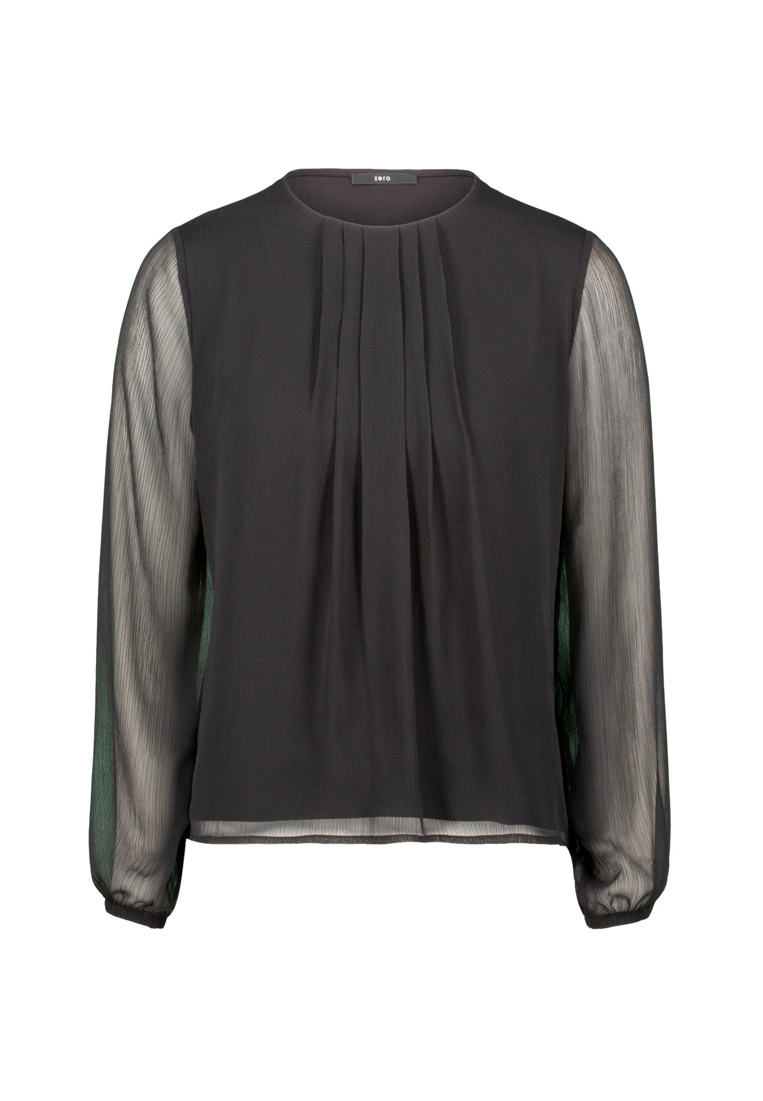 Zero Shirtbluse Damen mit transparenten Ärmeln günstig online kaufen