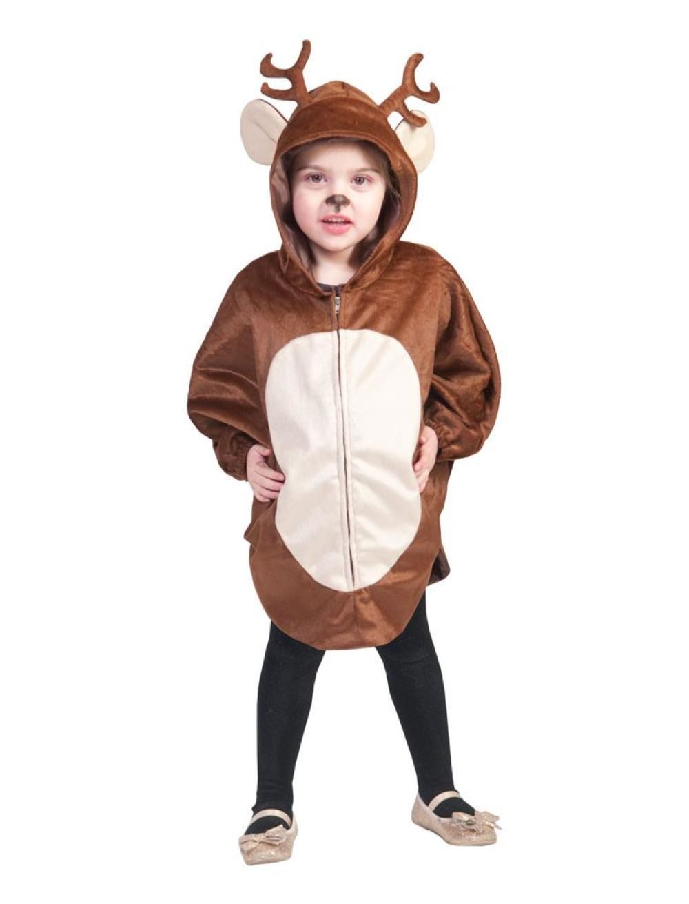 Funny Fashion Kostüm Rentier Weihnachtskostüm für Kinder 3-6 Jahre