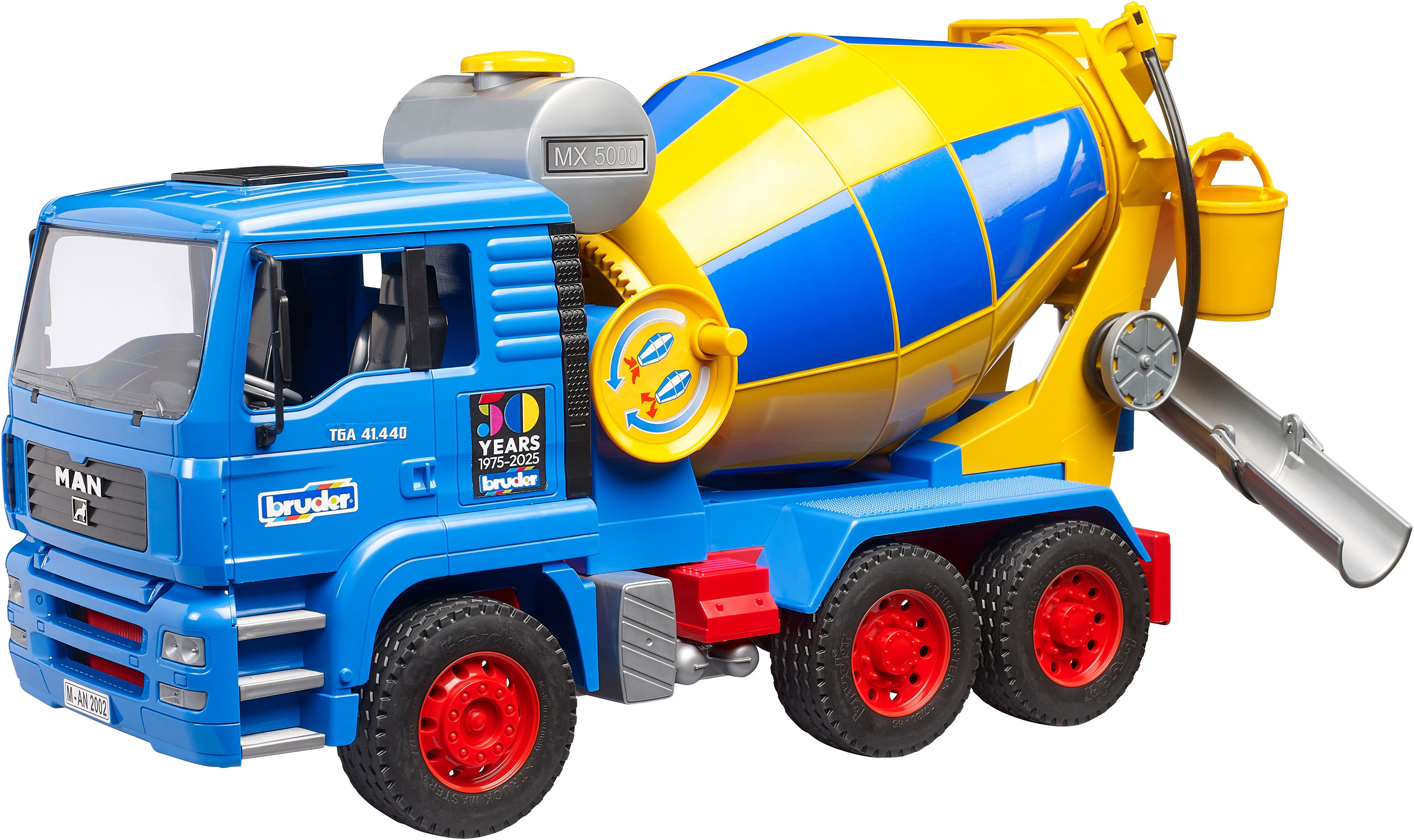 Bruder® Spielzeug-LKW Betonmisch-LKW MAN TGA 50 Jahre (01063), Made in Europe