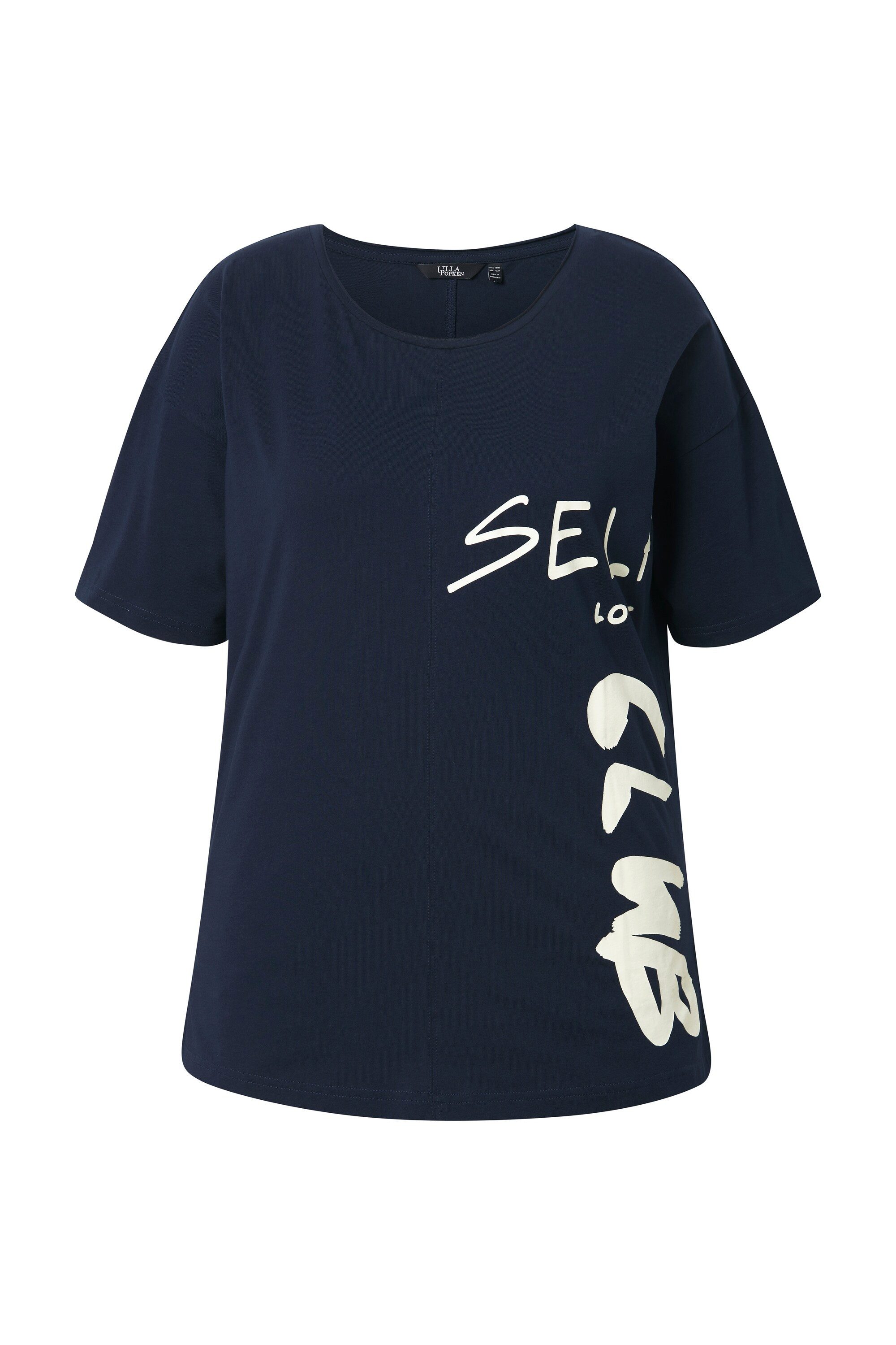 Ulla Popken T-Shirt T-Shirt Schriftdruck Oversized günstig online kaufen