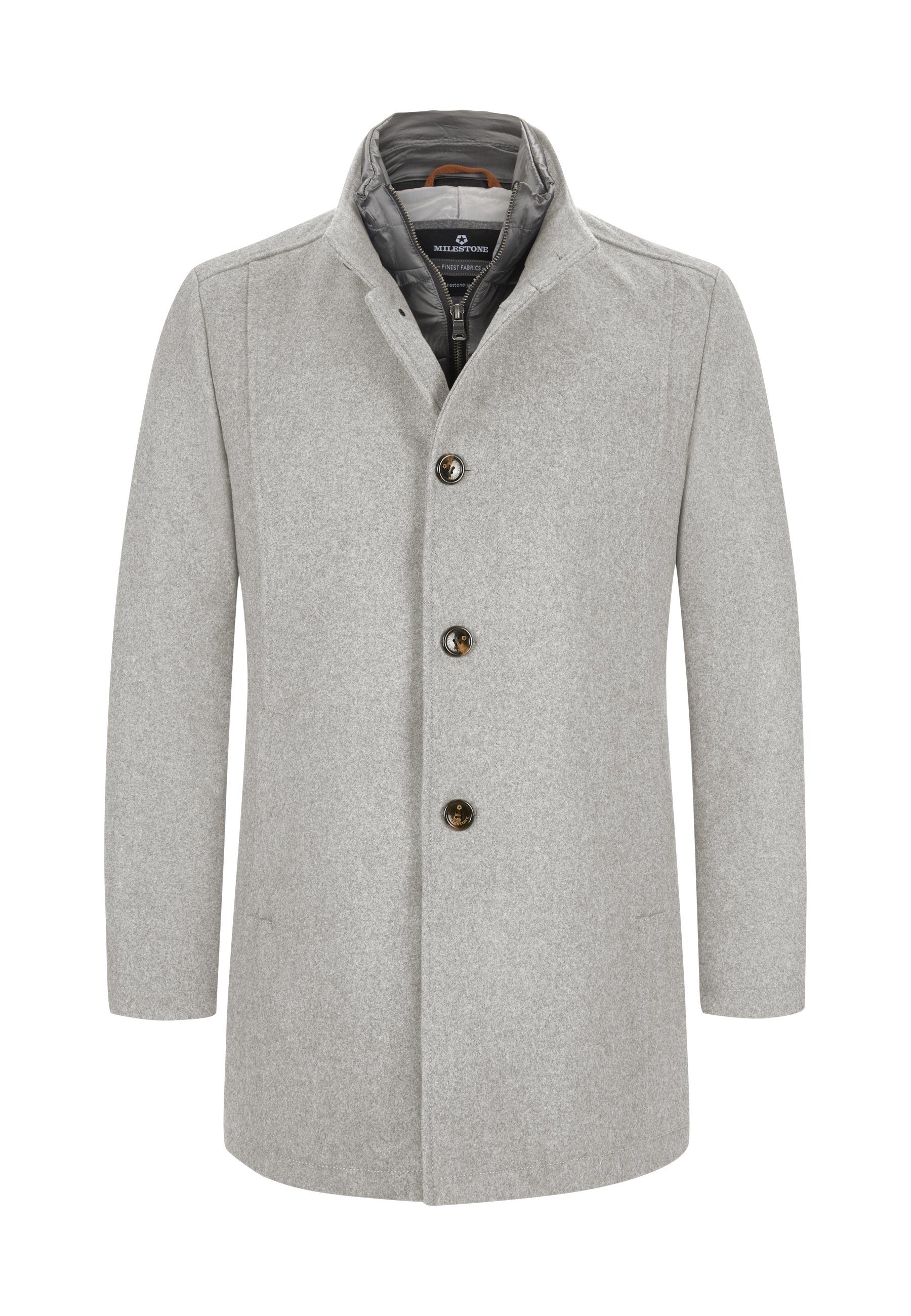 Milestone Kurzmantel MSBrizio Herren Jacke Mantel kurz klassisch Knöpfe nor günstig online kaufen