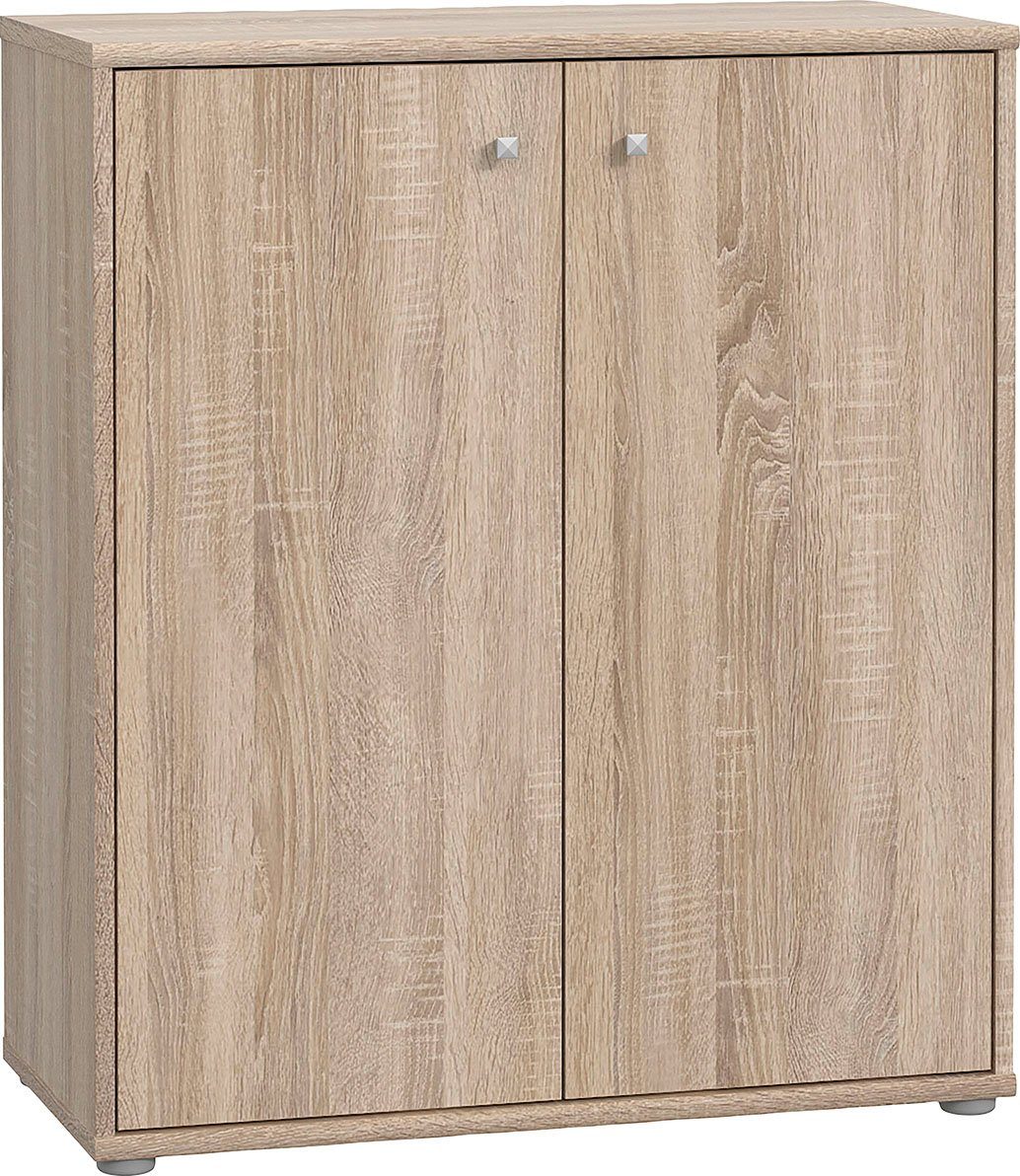 FORTE Kommode Tempra, Kommode, 2 große Türen, Höhe 85,5 cm, Breite 73,7 cm