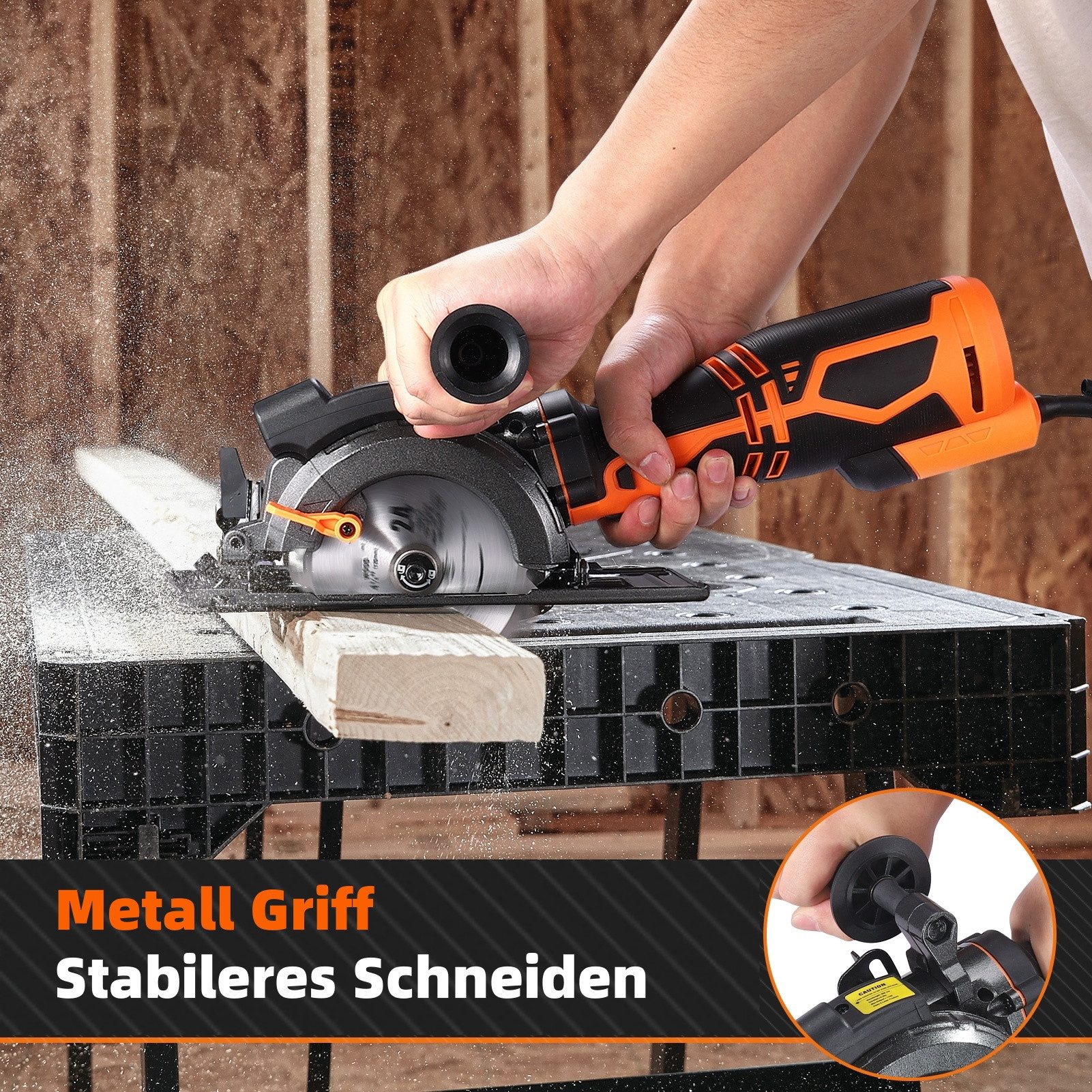 DOVAMAN Handkreissäge mit Laser, 710W 115mm, günstig online kaufen