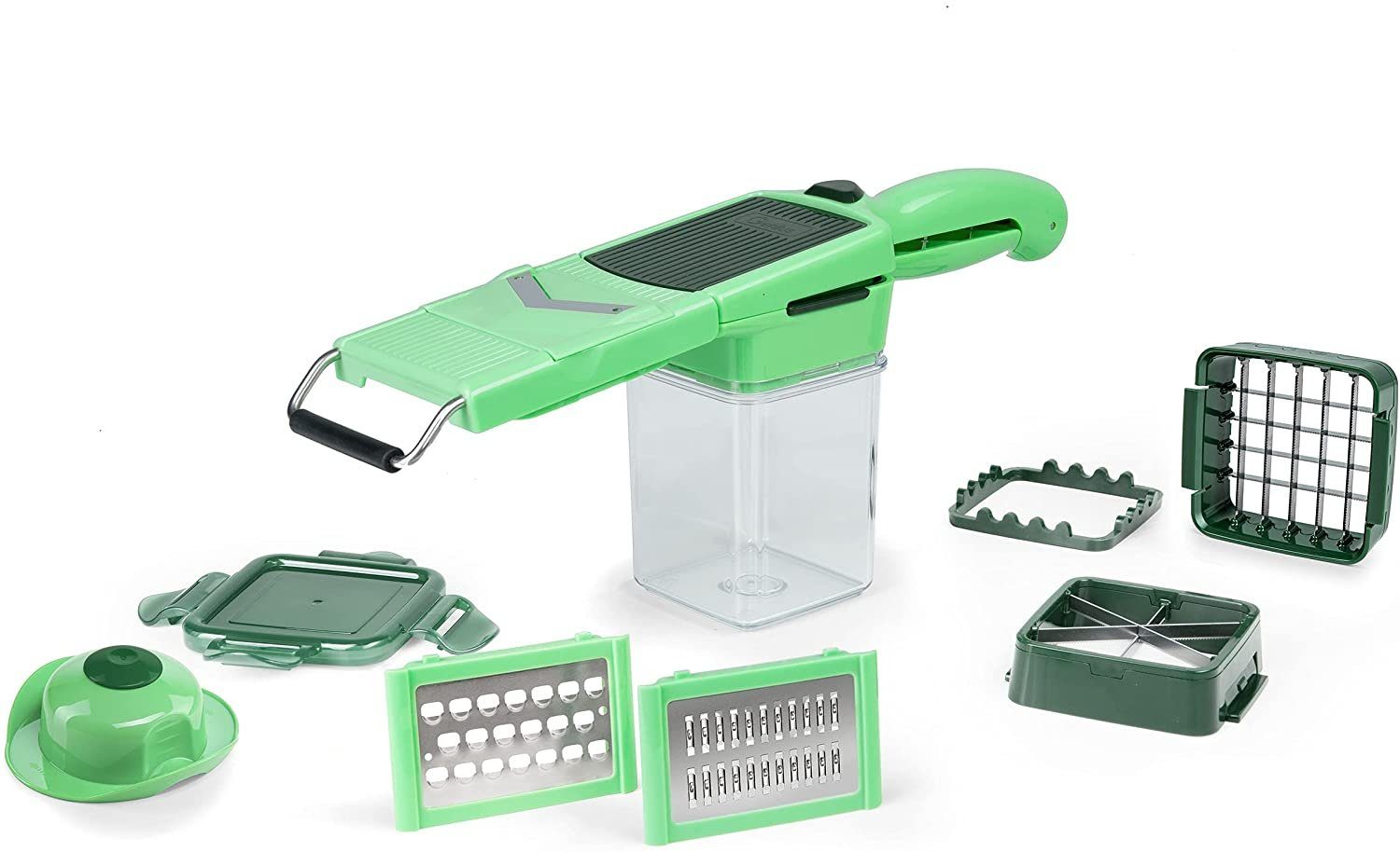 Genius Gemüsehobel Genius Nicer Dicer Quick Professional Set 12 teilig, Kunststoff