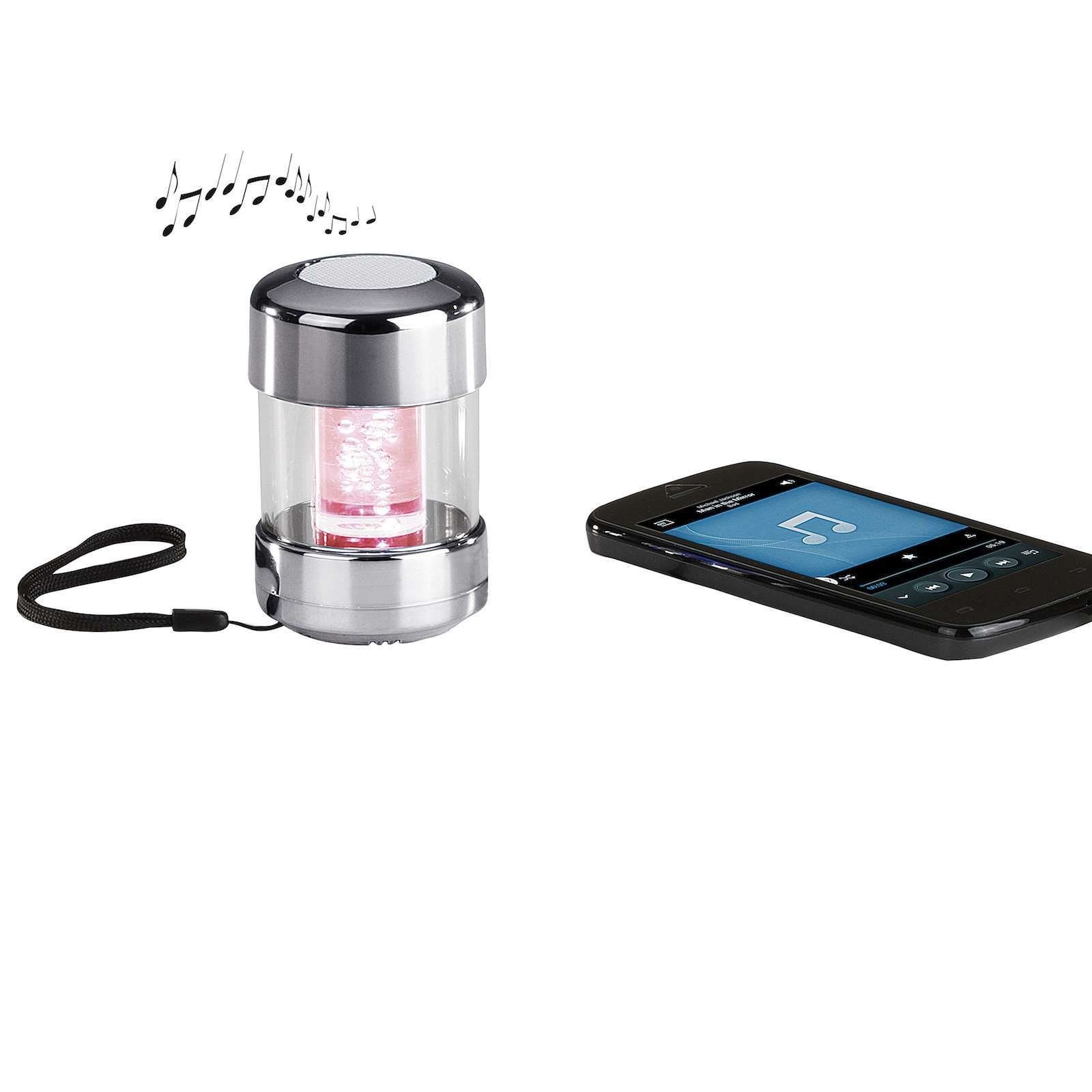 LIVOO ClipSonic Lautsprecher Bluetooth Mikrofon LED-Farbwechsel TES129BT Lautsprecher
