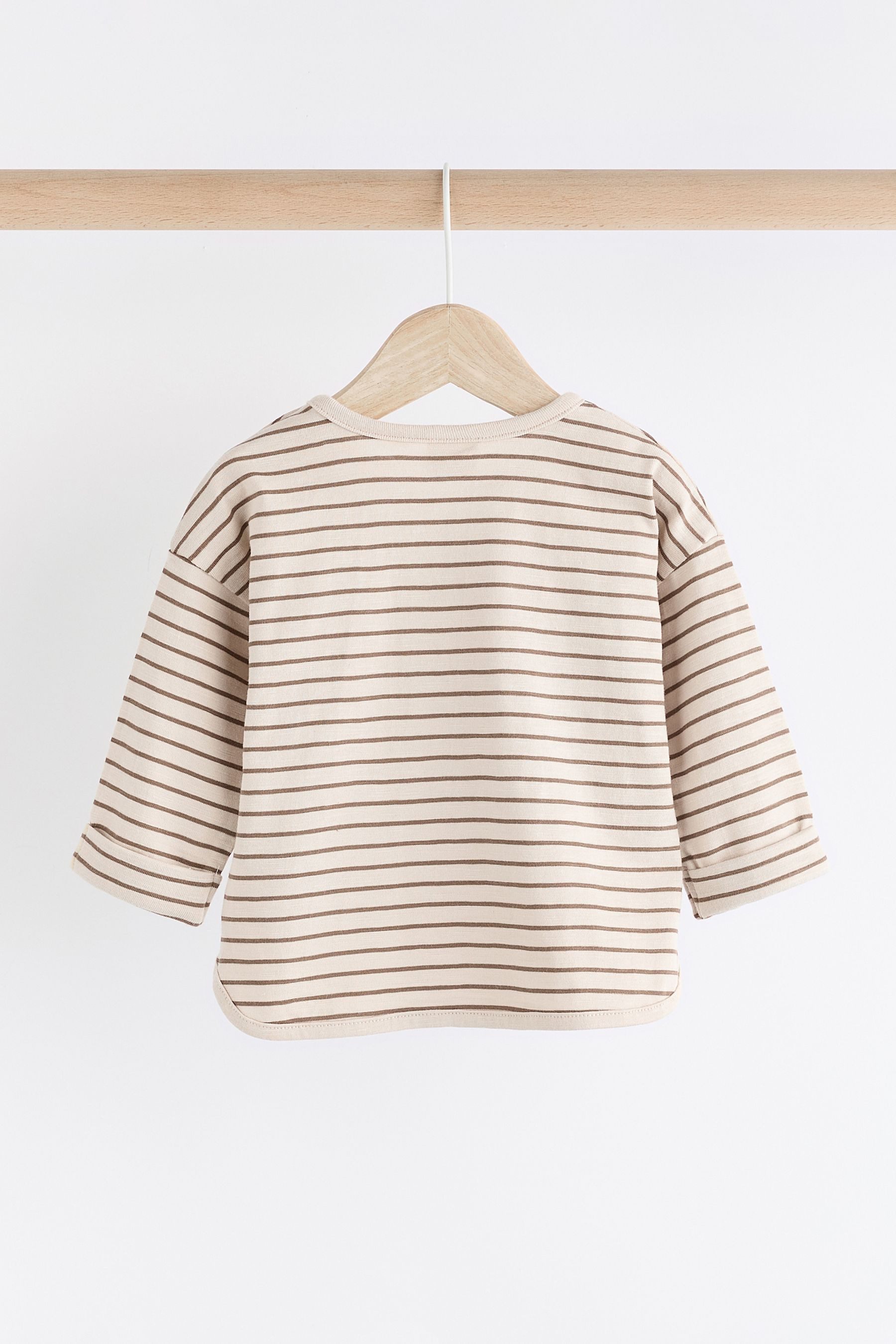 Next long-sleeved shirt Baby long-sleeved shirts made of 100% cotton, 3-pack (3-piece)