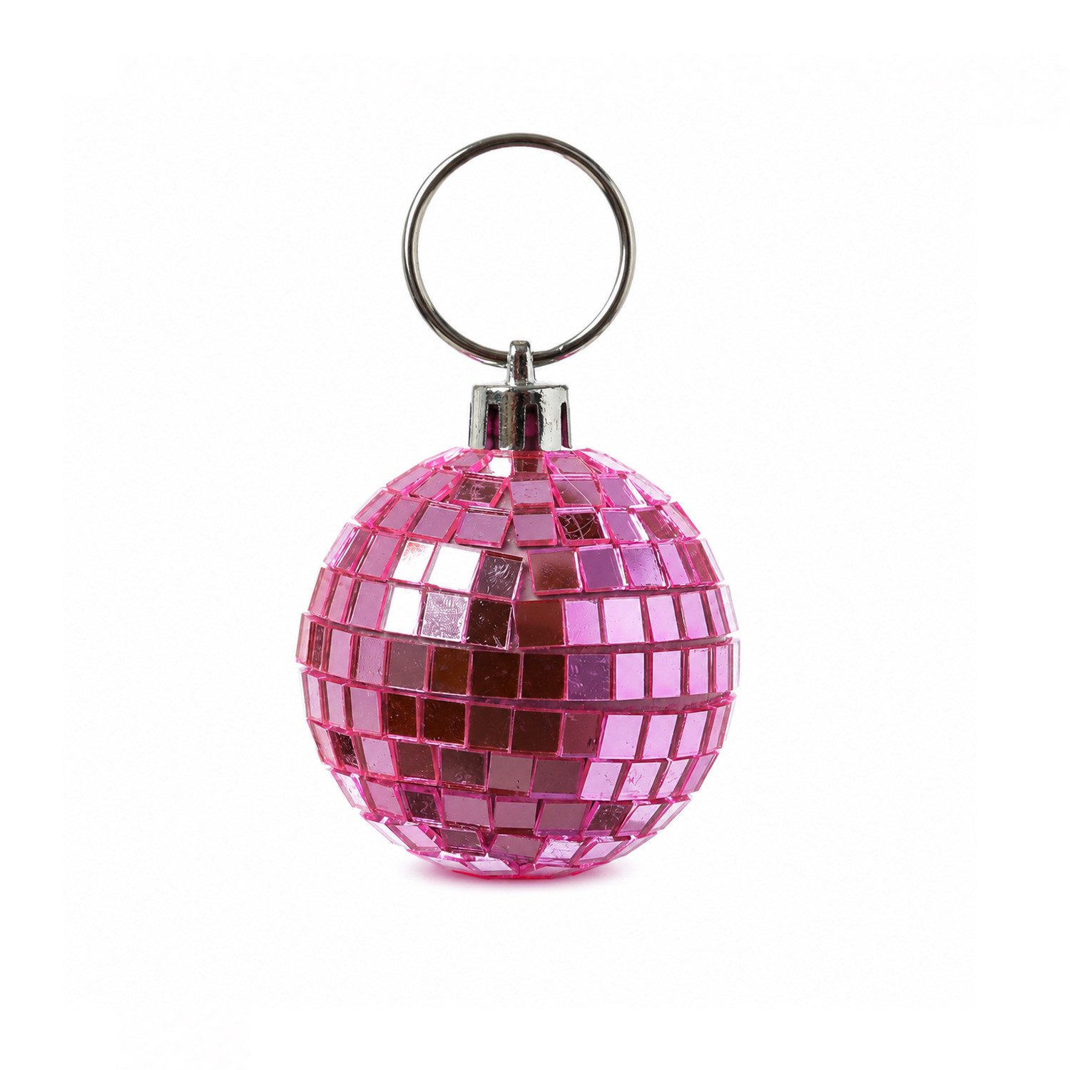 SATISFIRE Discolicht Spiegelkugel 5cm Mini Discokugel coole Party Disko Deko rosa