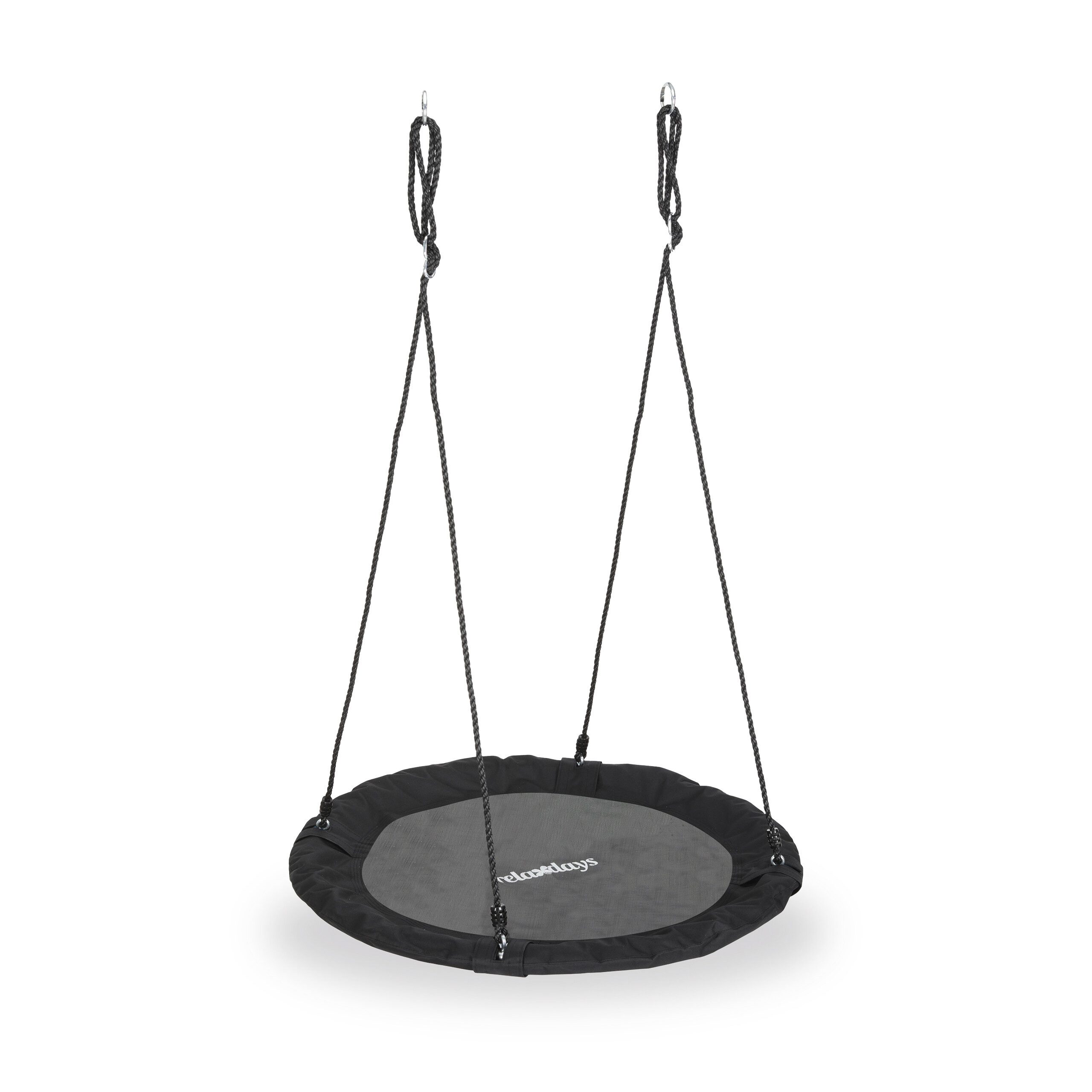 relaxdays Nestschaukel 90 cm, schwarz