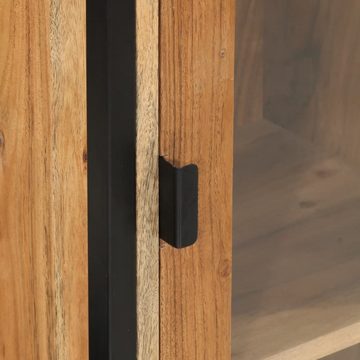 vidaXL Badezimmer-Set Bad-Wandschrank 40x30x90 cm Massivholz Akazie und Eisen